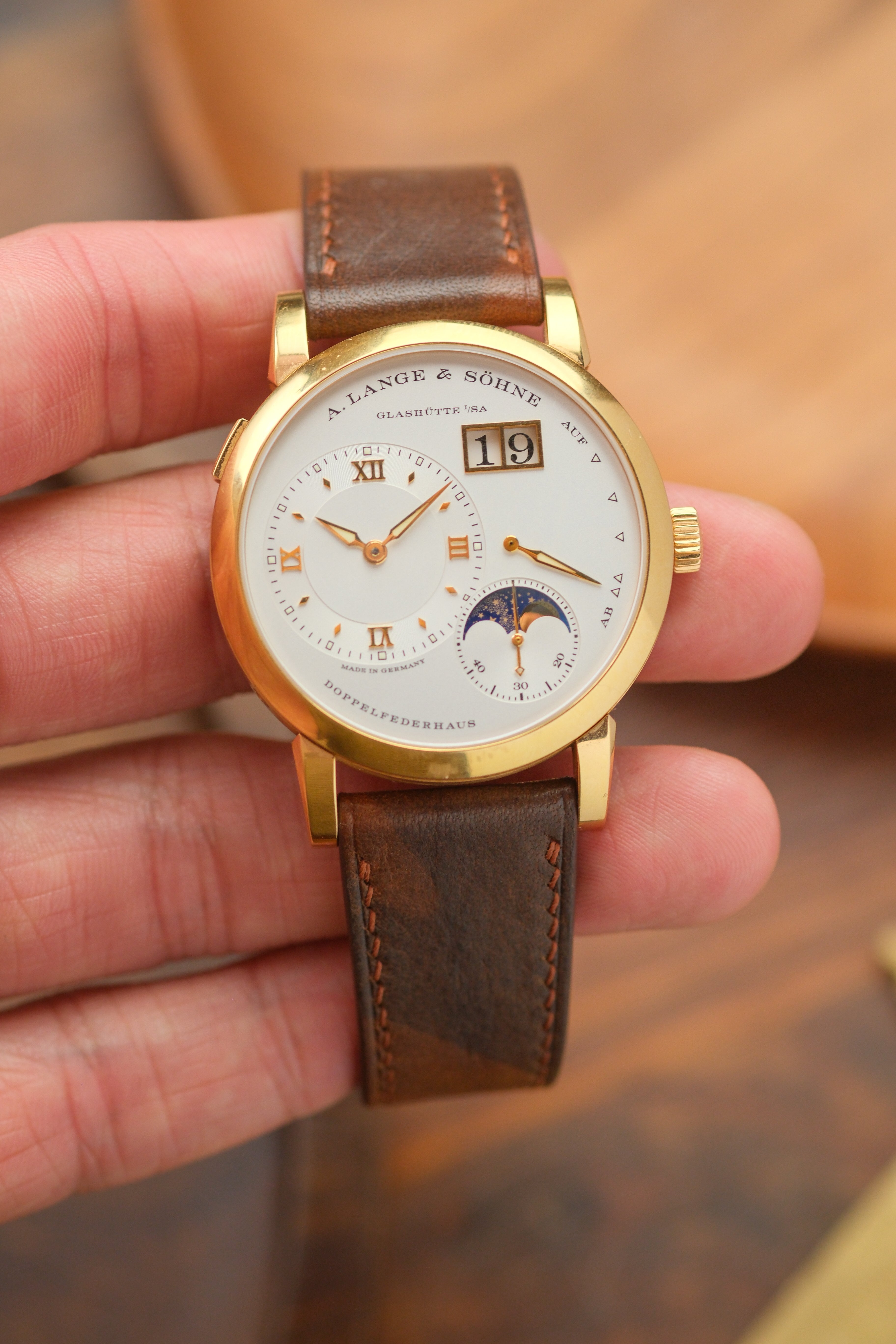 Brown Camo Calf Leather Strap - Artisan Straps