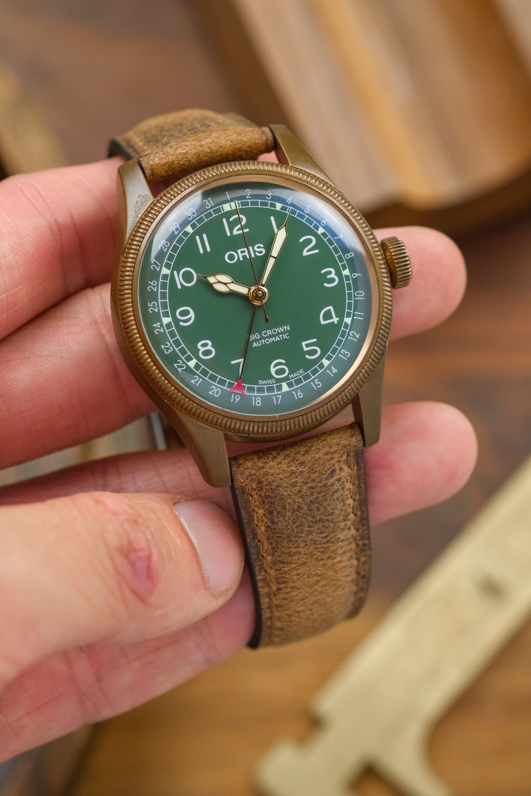 Shamwari Brown African Kudu (Padded) Leather Strap