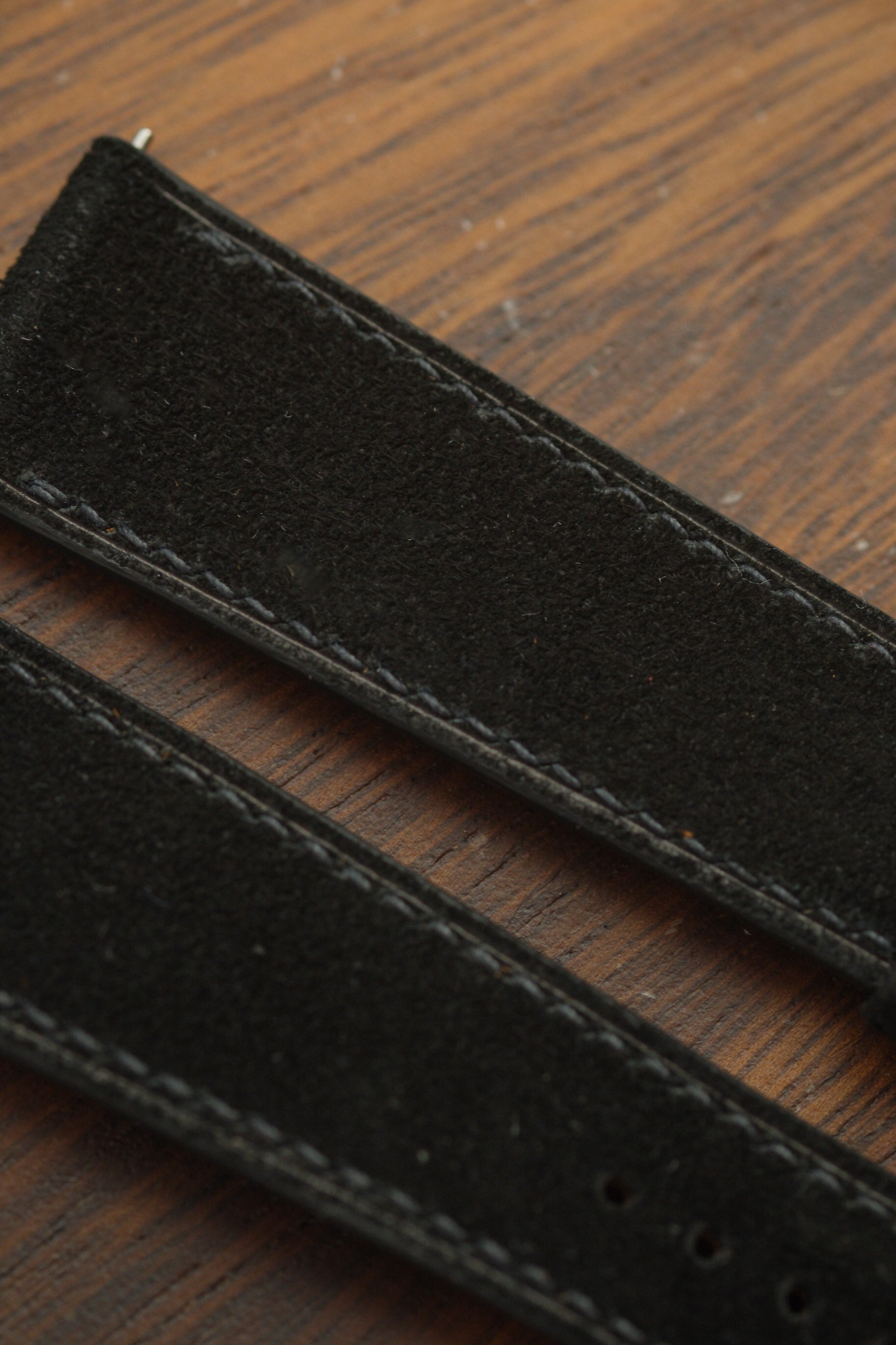 Black Suede Leather Strap