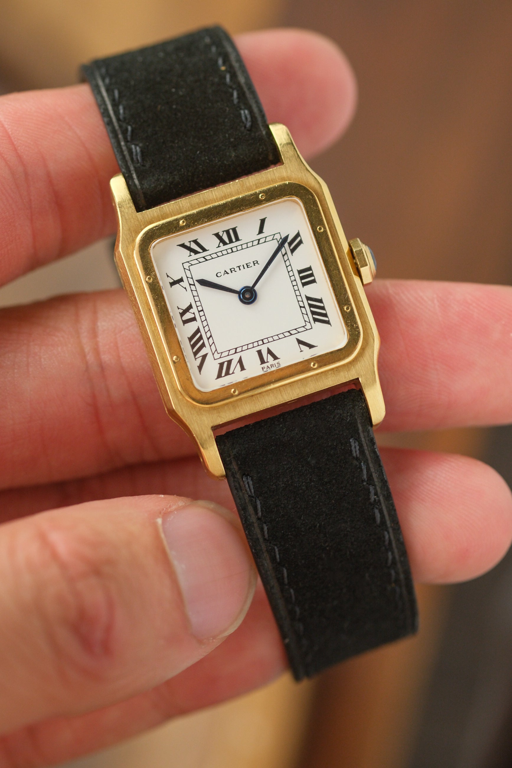 Black Suede Leather Strap