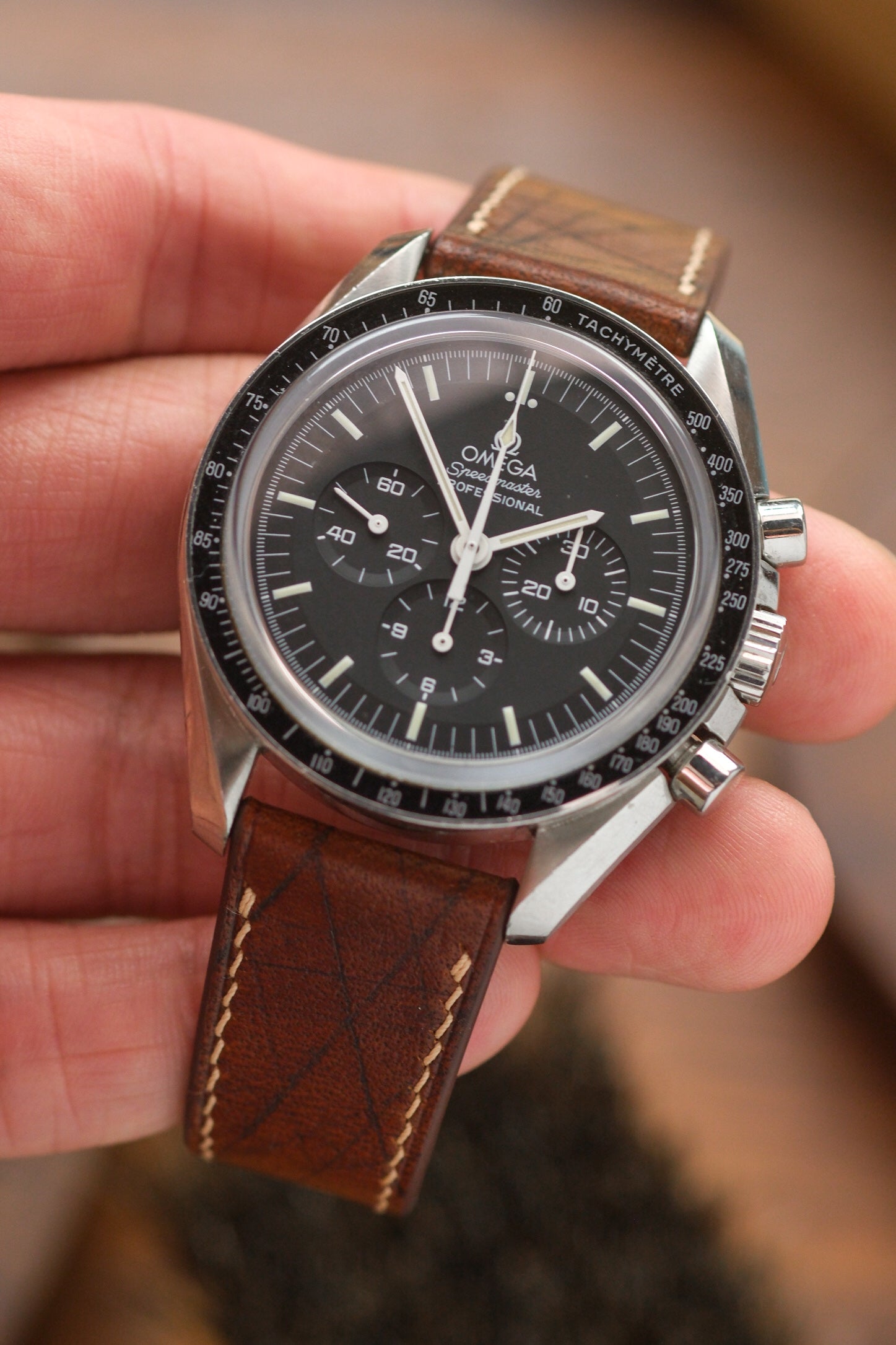 Brown Ecbatana Hand-Engaved Calf Leather Strap