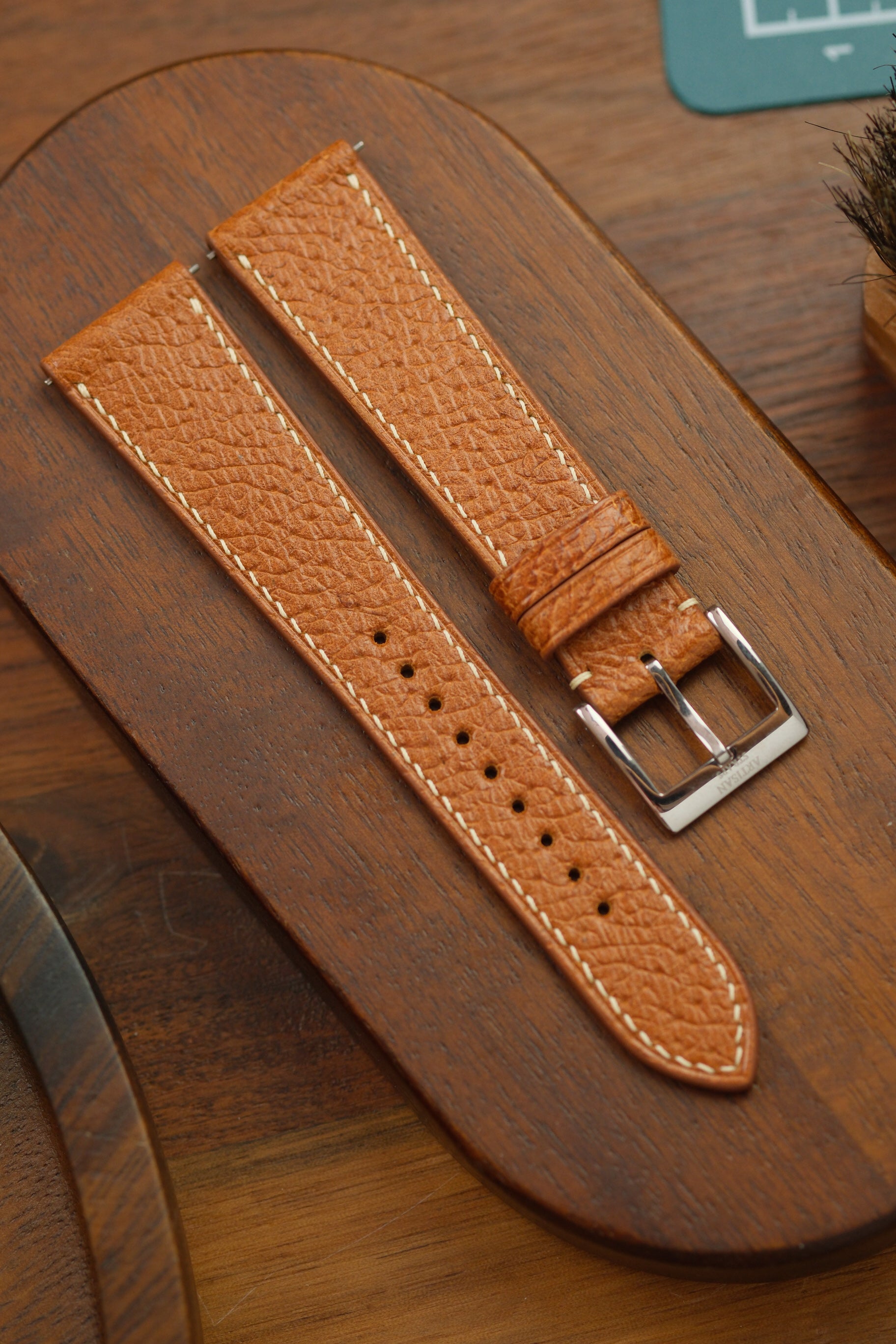 Tan Pigskin Leather Strap