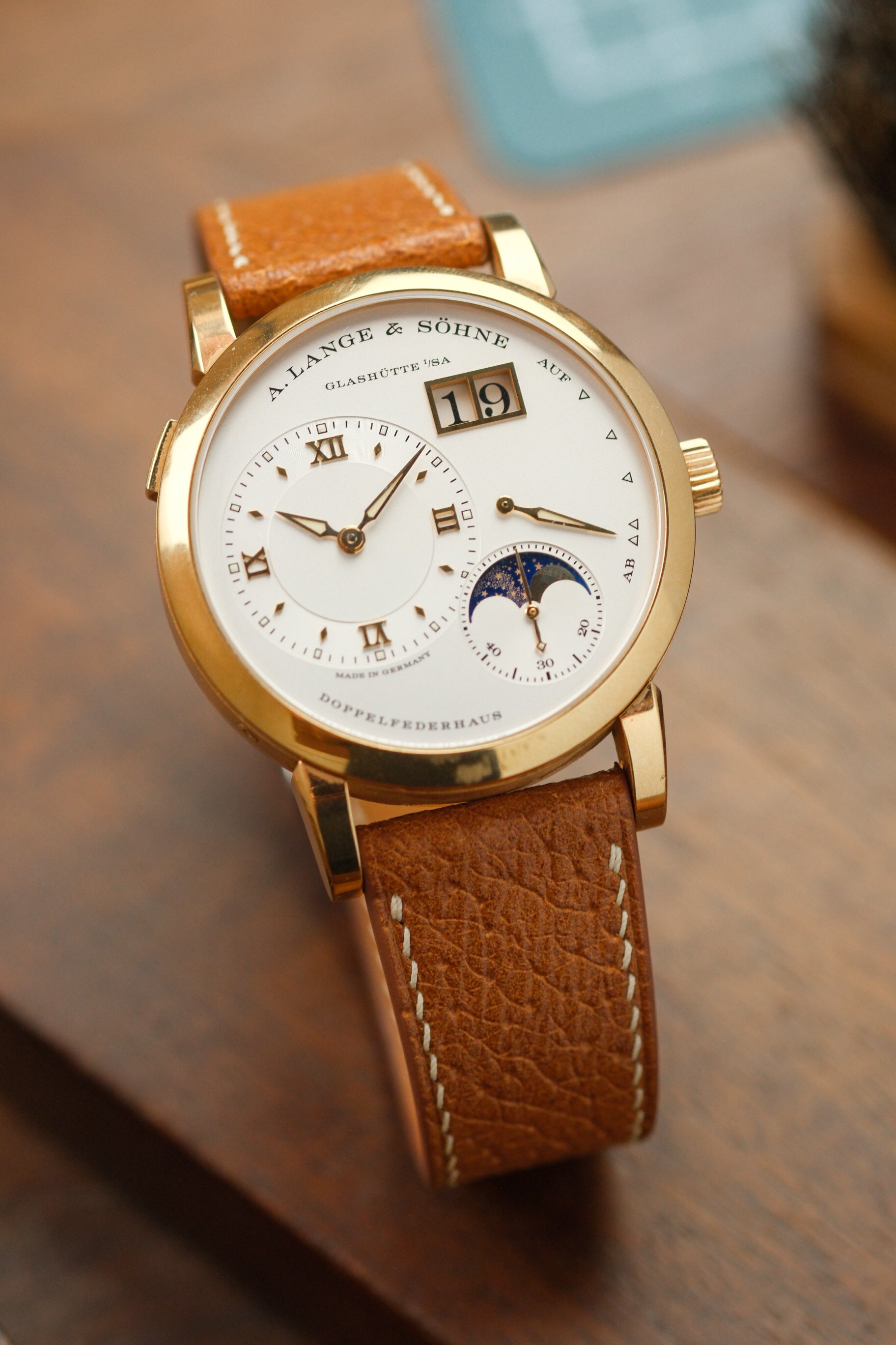 Tan Pigskin Leather Strap