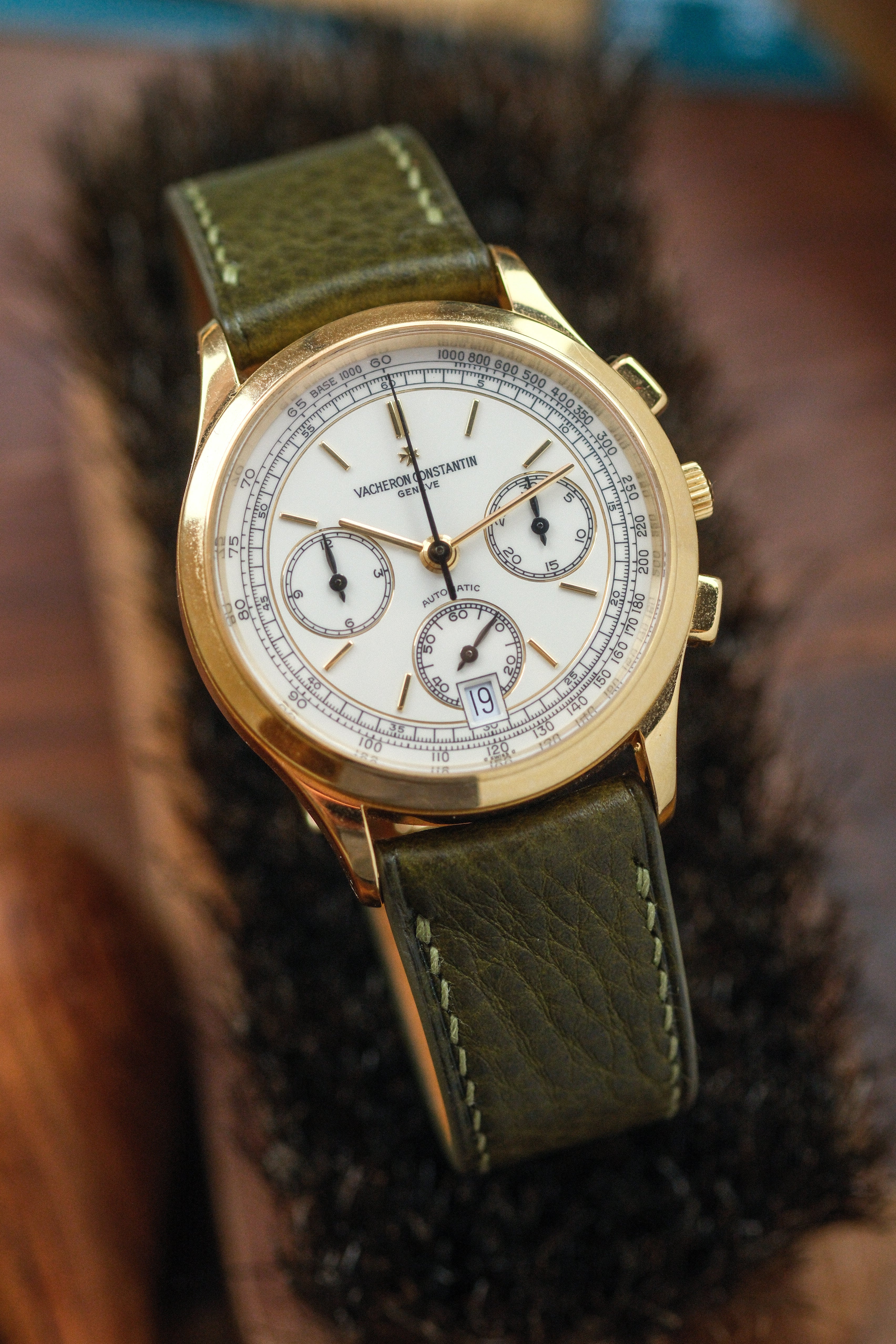 Olive Minerva Box Leather Strap (MTO)