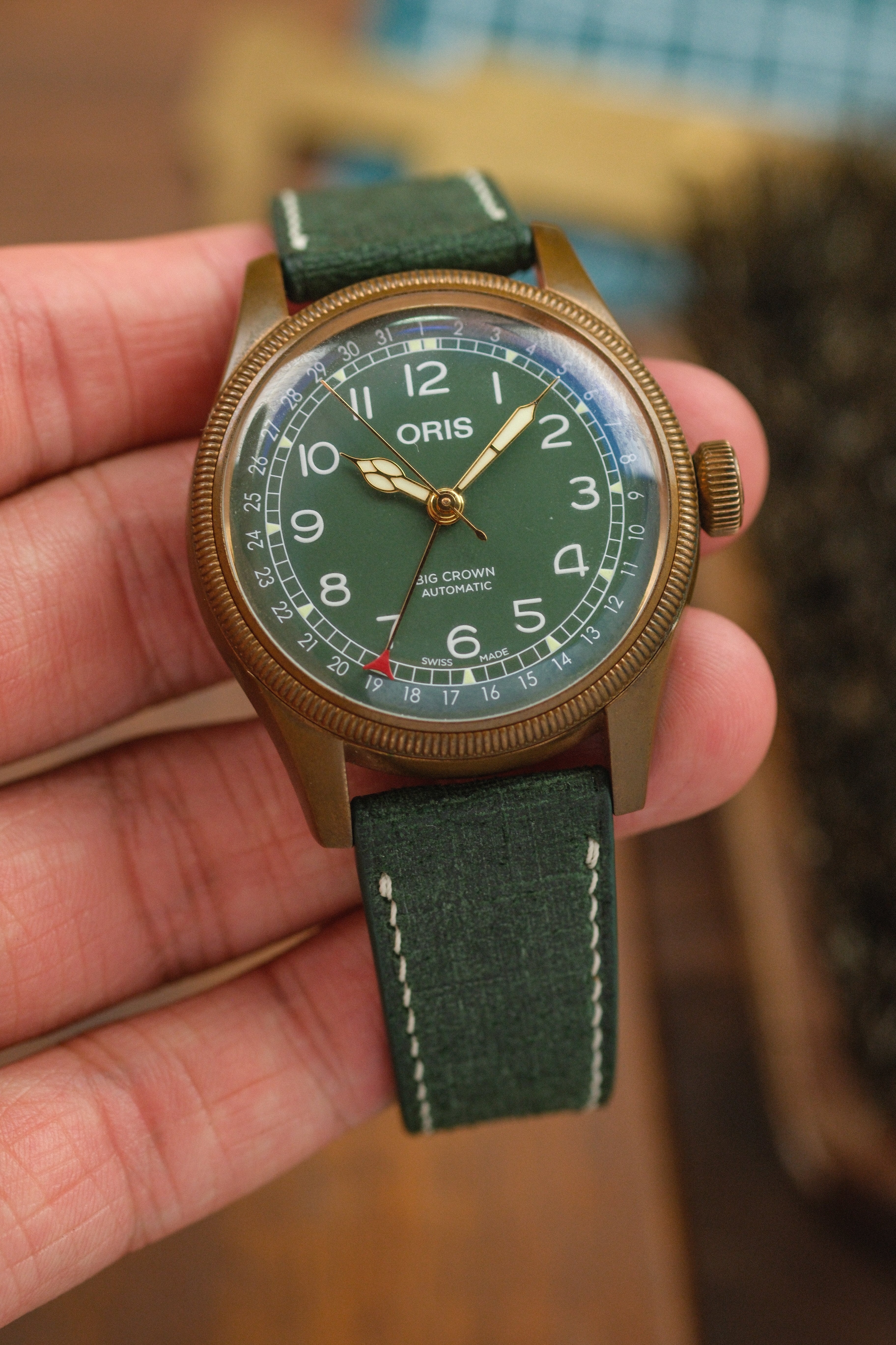 海军蓝 Babele 皮革表带