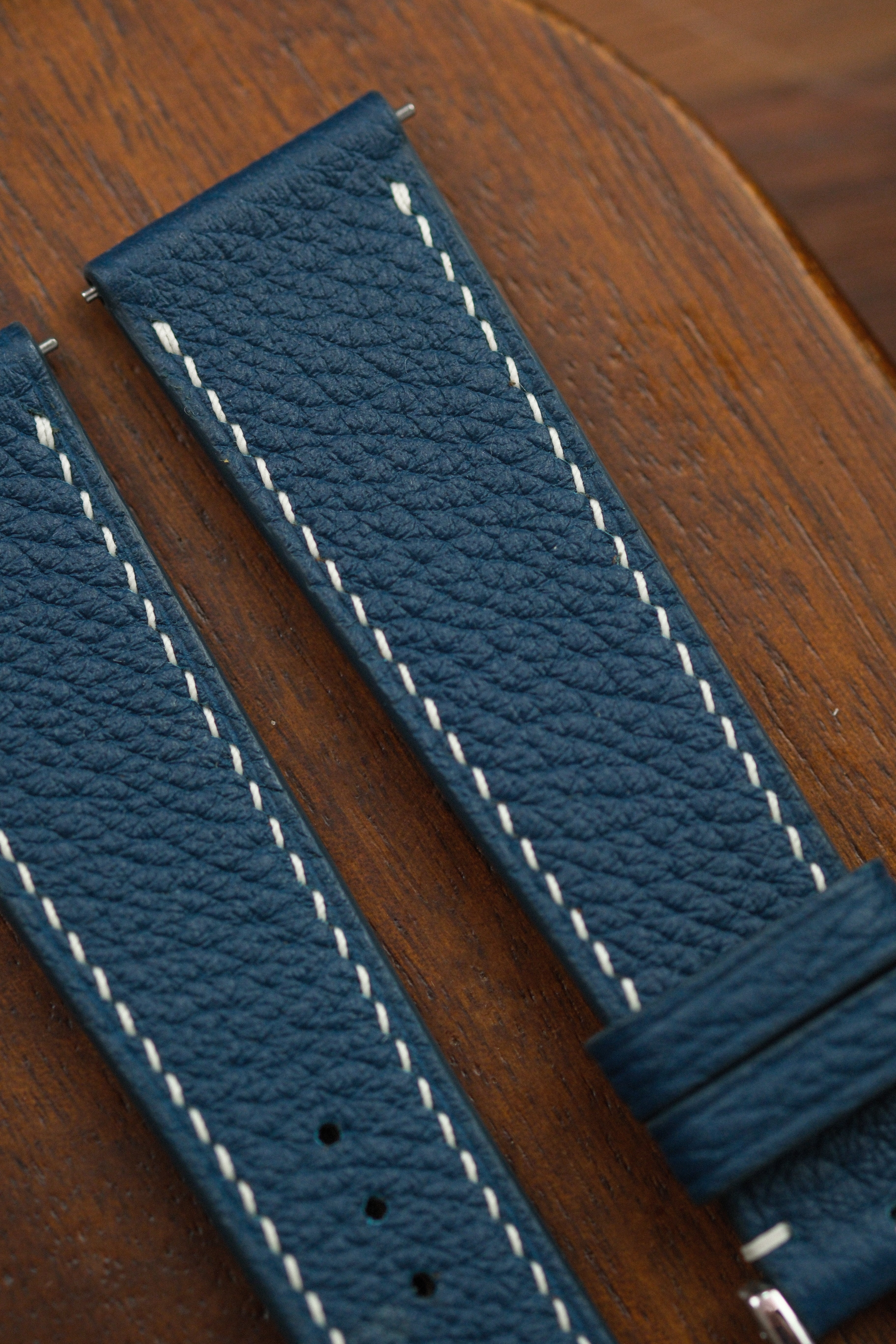 深绿色缩绒小牛皮表带