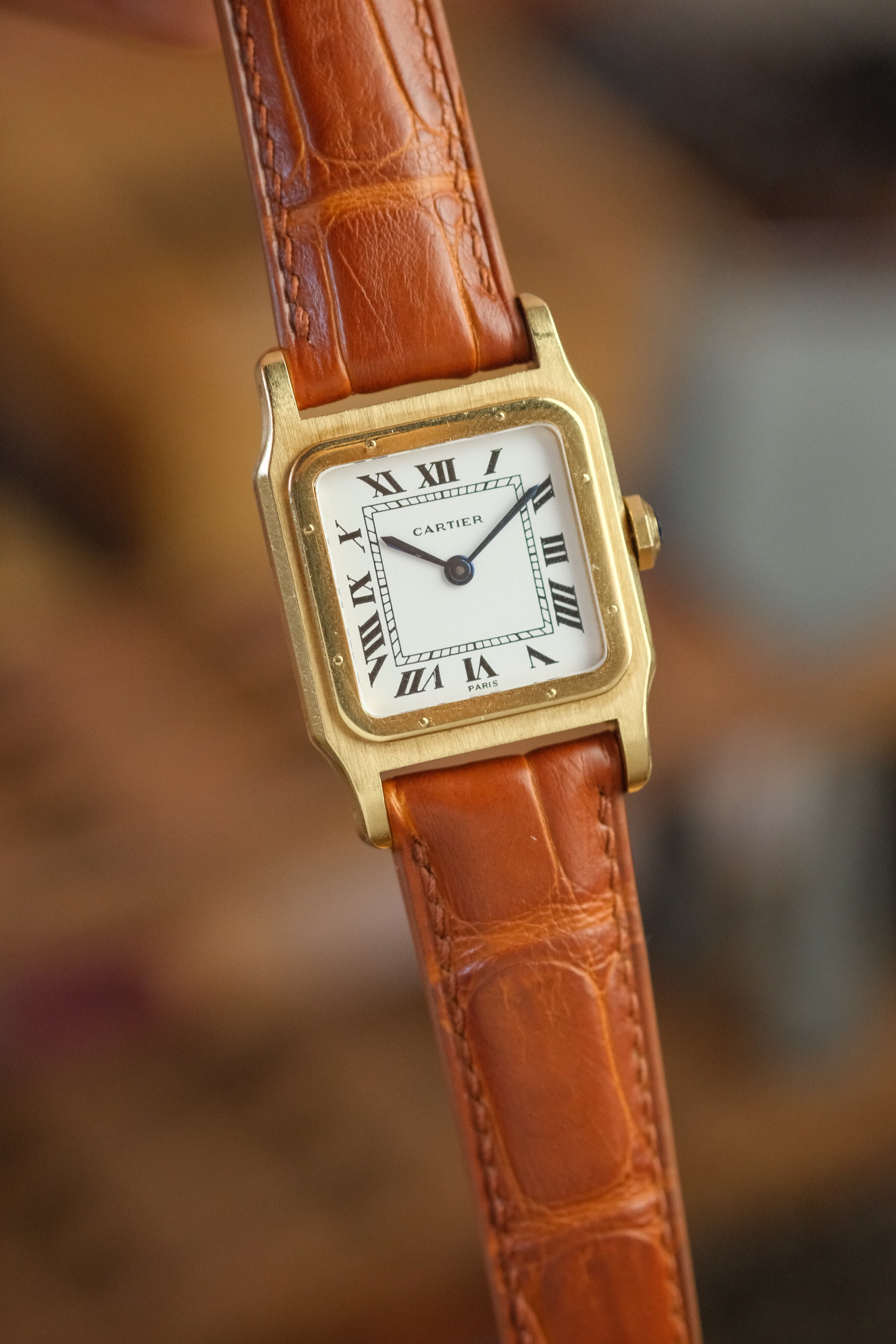 Cognac Brown Alligator (Padded) Leather Strap (MTO)