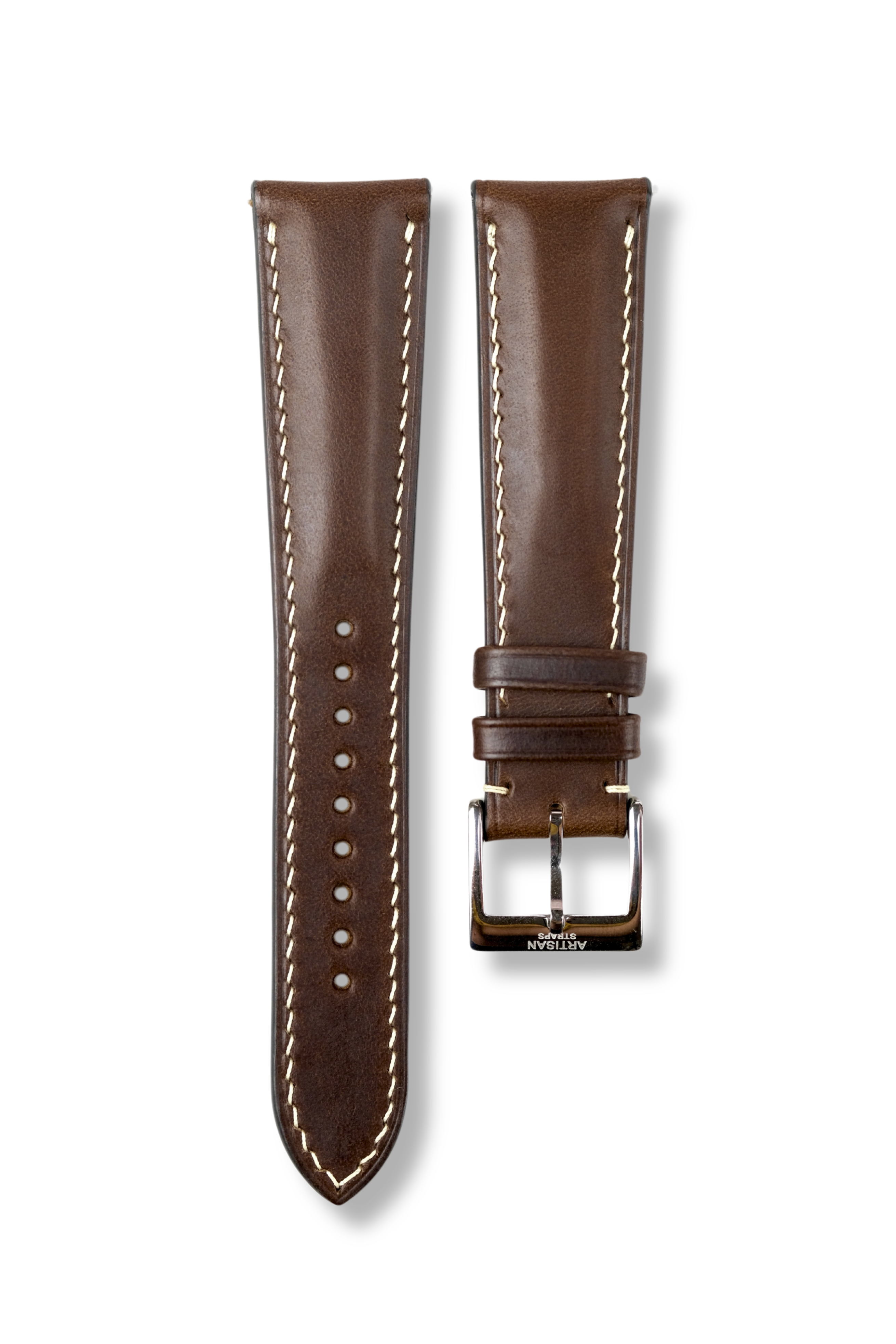 Dark Brown Horween Chromexcel (Padded) Leather Strap - Artisan Straps