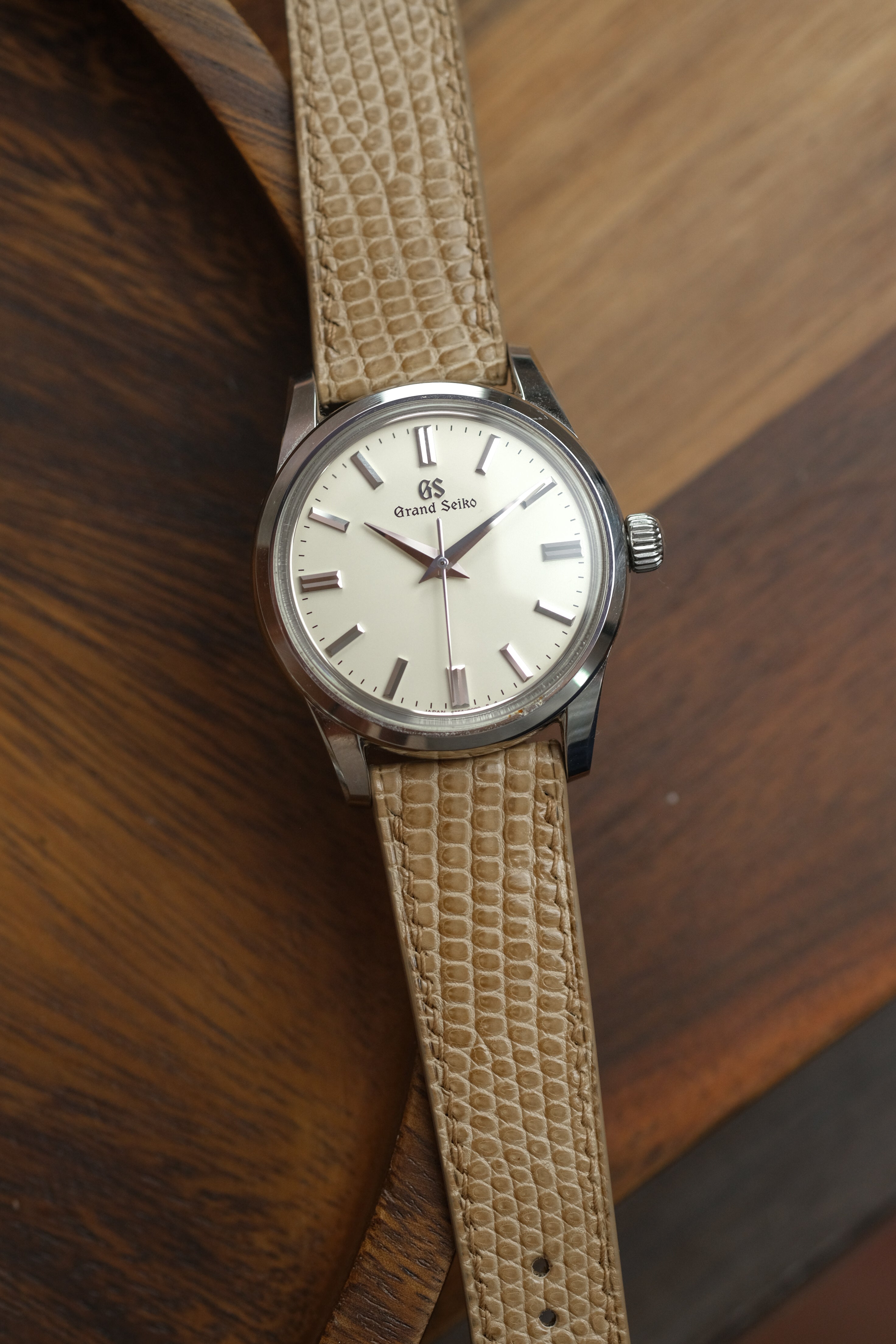 Taupe Lizard Leather Strap