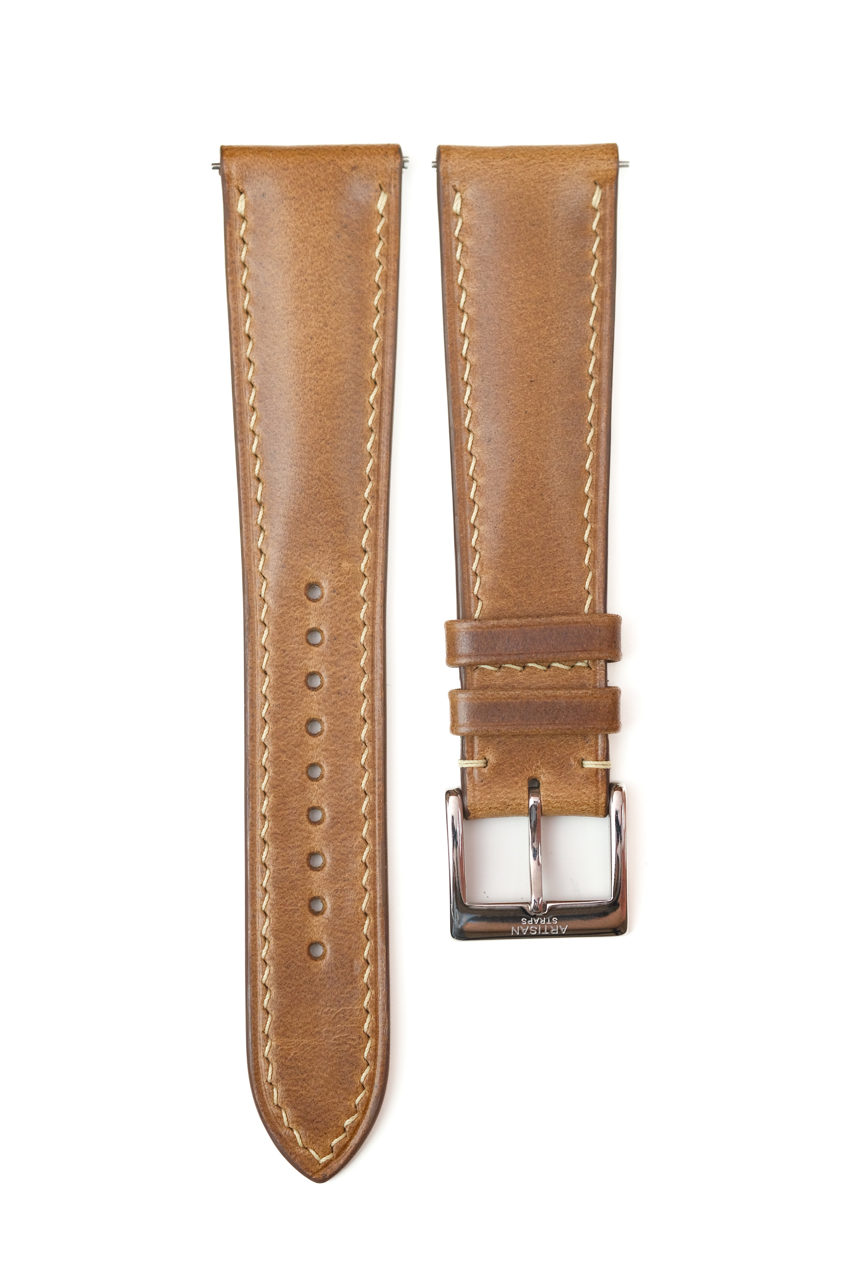 Natural Chromexcel (Padded) Leather Strap - Artisan Straps