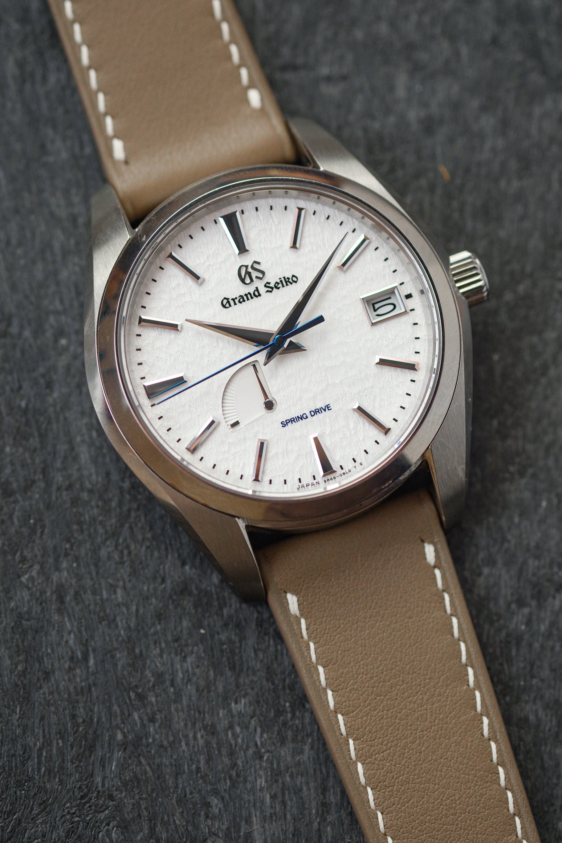 Taupe Swift Leather Strap - Artisan Straps