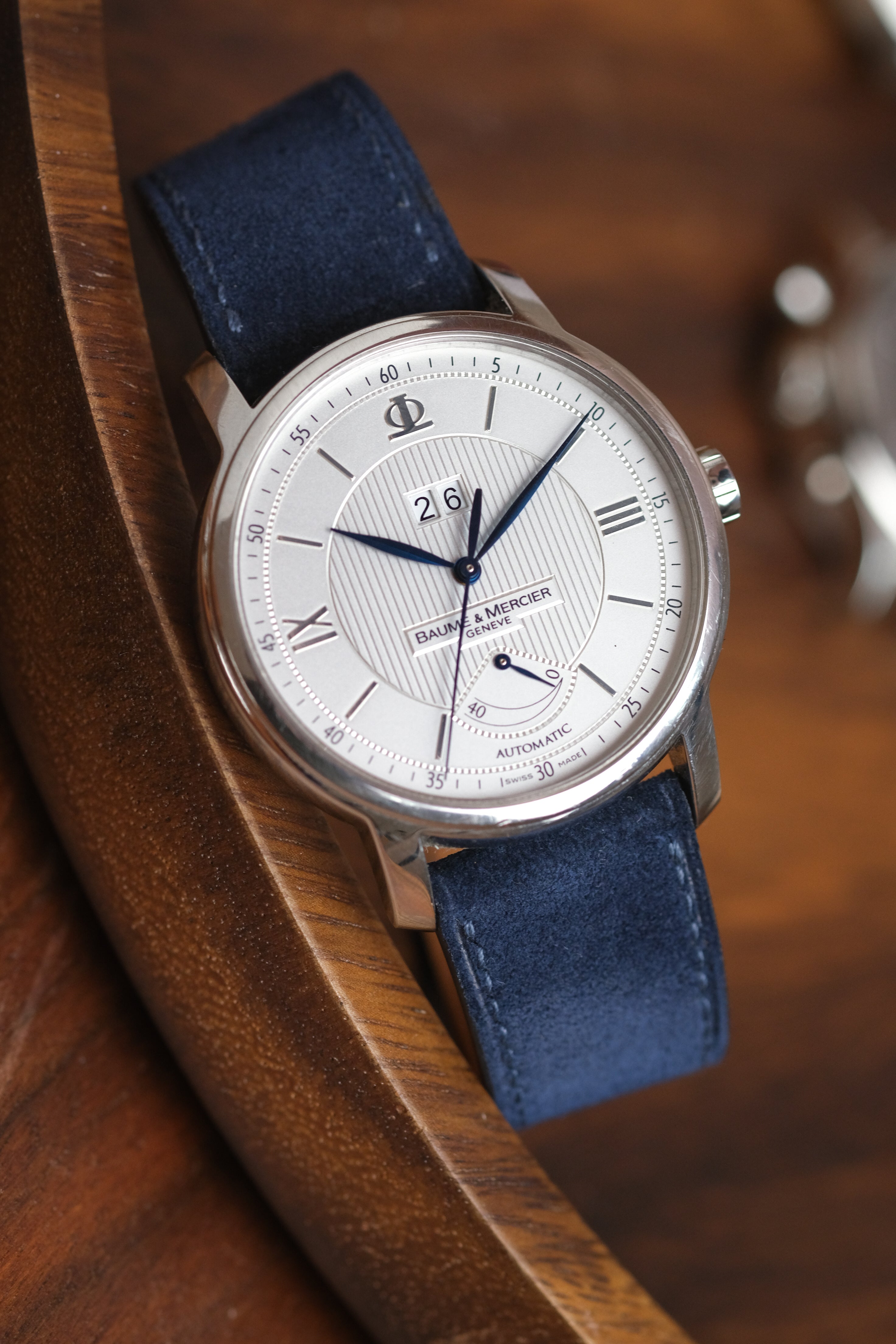 Navy Suede Leather Strap - Artisan Straps