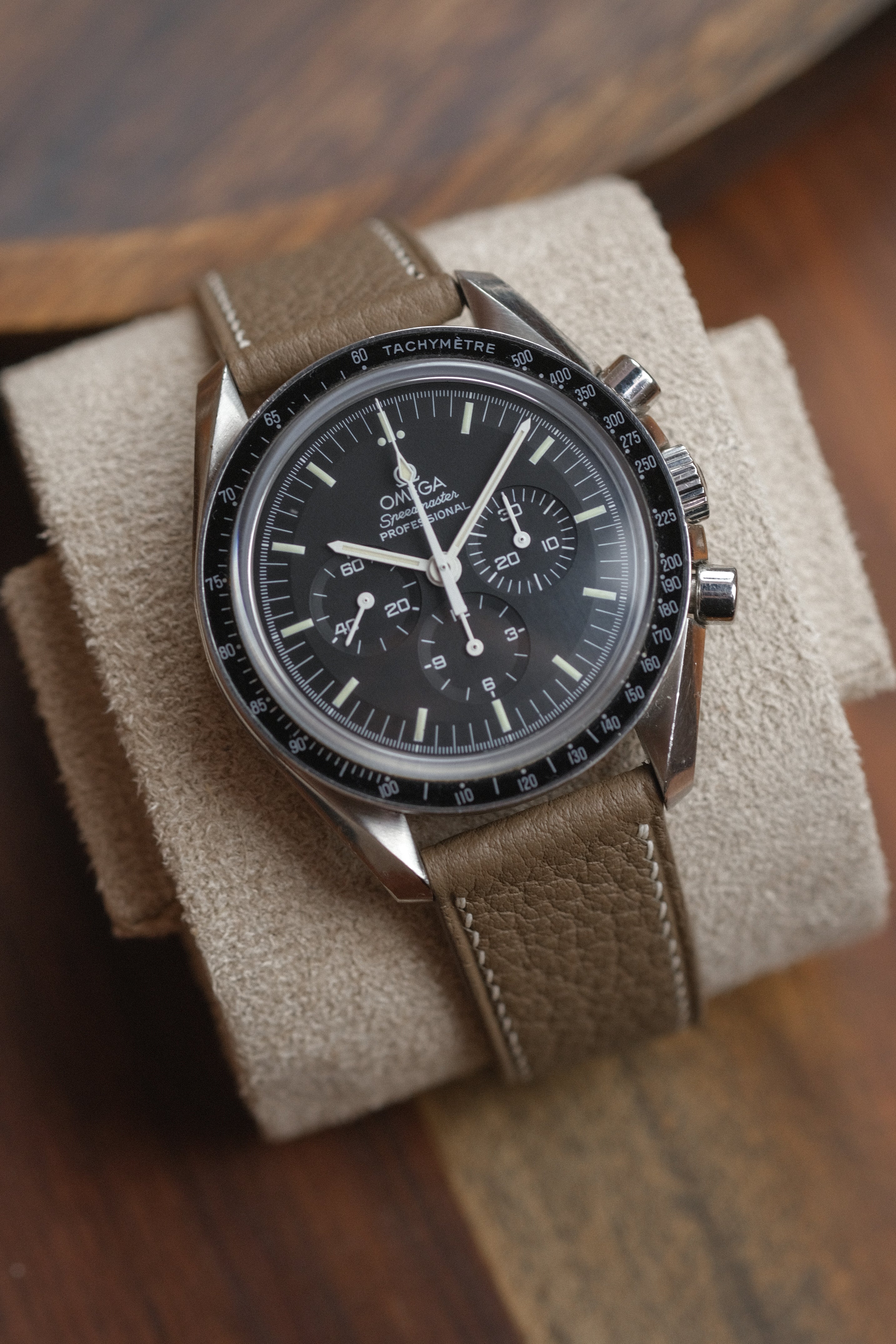 Taupe Shrunken Calf Leather Strap - Artisan Straps