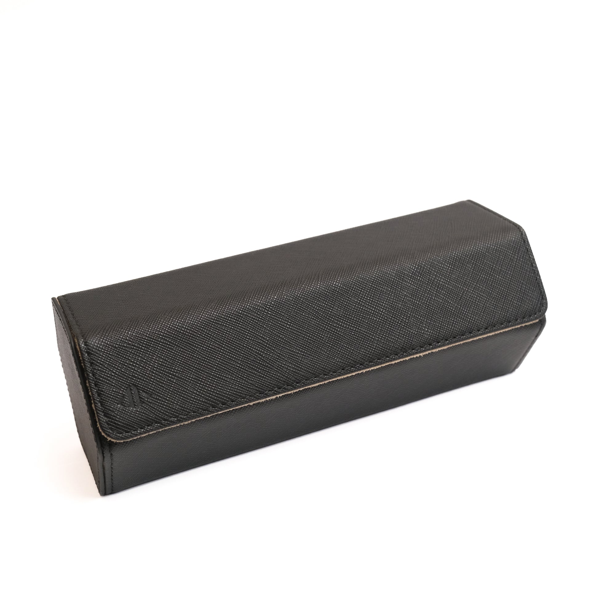 *PREORDER* Hexad Trio - Saffiano Watch Case in Black/Beige - Artisan Straps