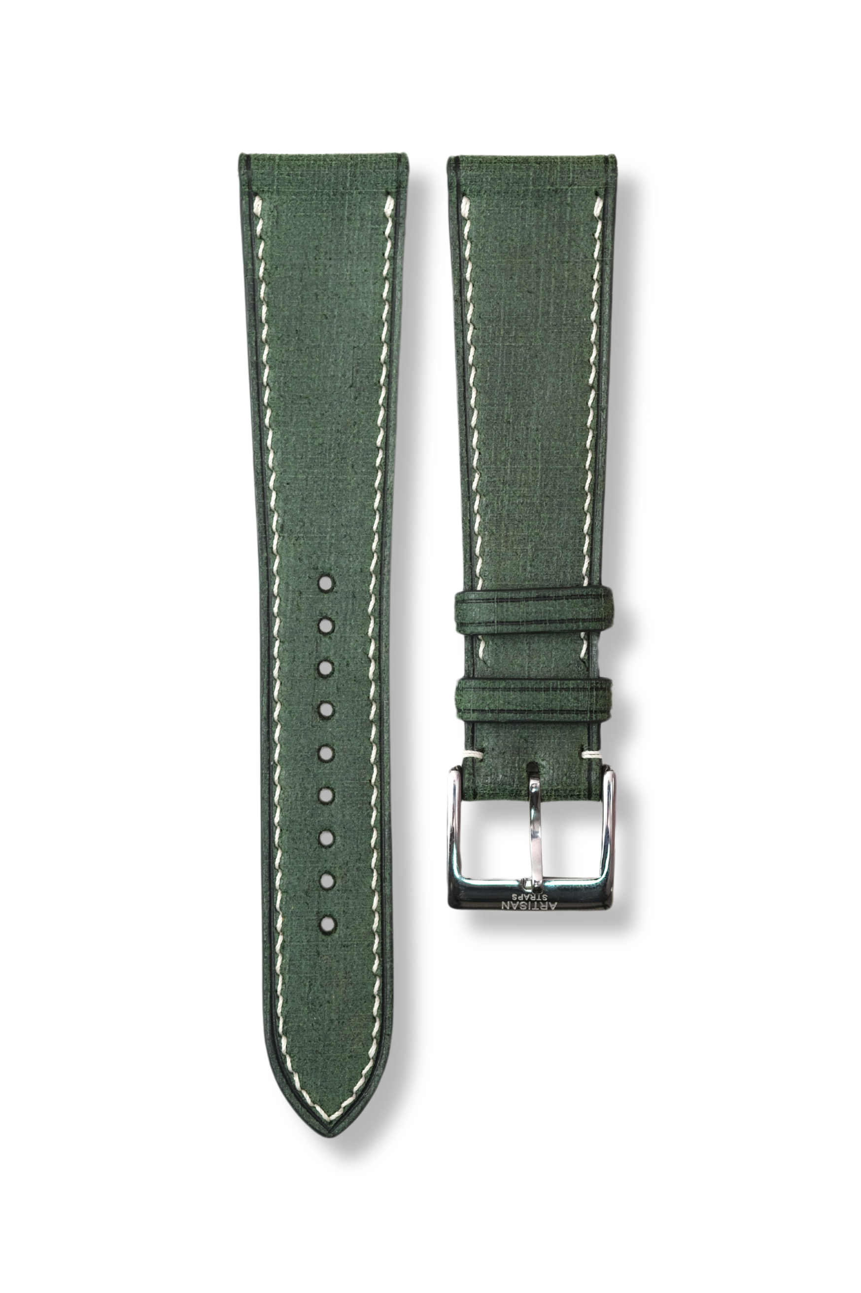 Green Babele Leather Strap - Artisan Straps