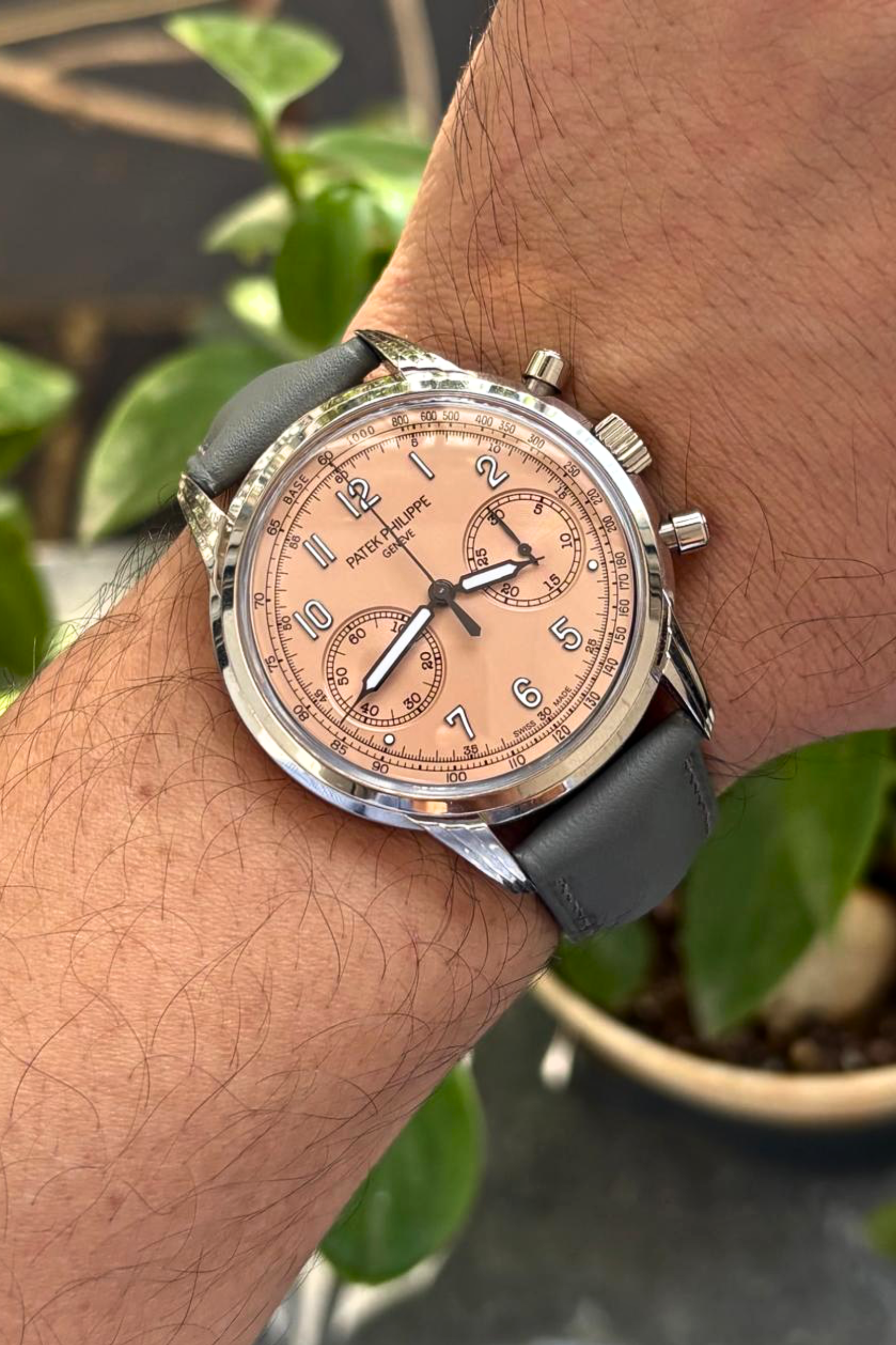 Grey Swift (Padded) Calf Leather Strap