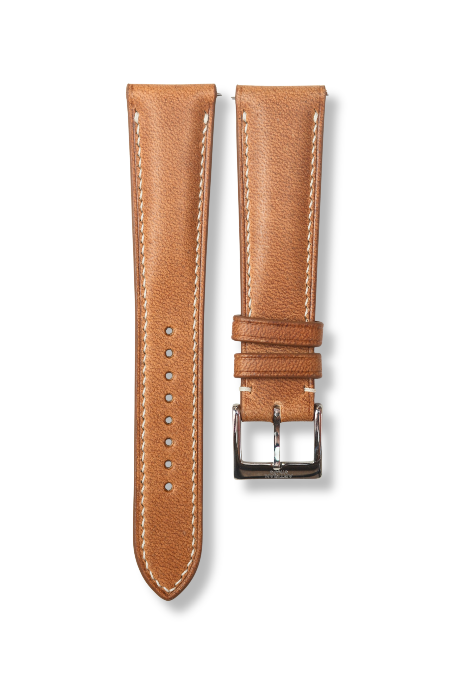 Natural Dublin (Padded) Leather Strap - Artisan Straps