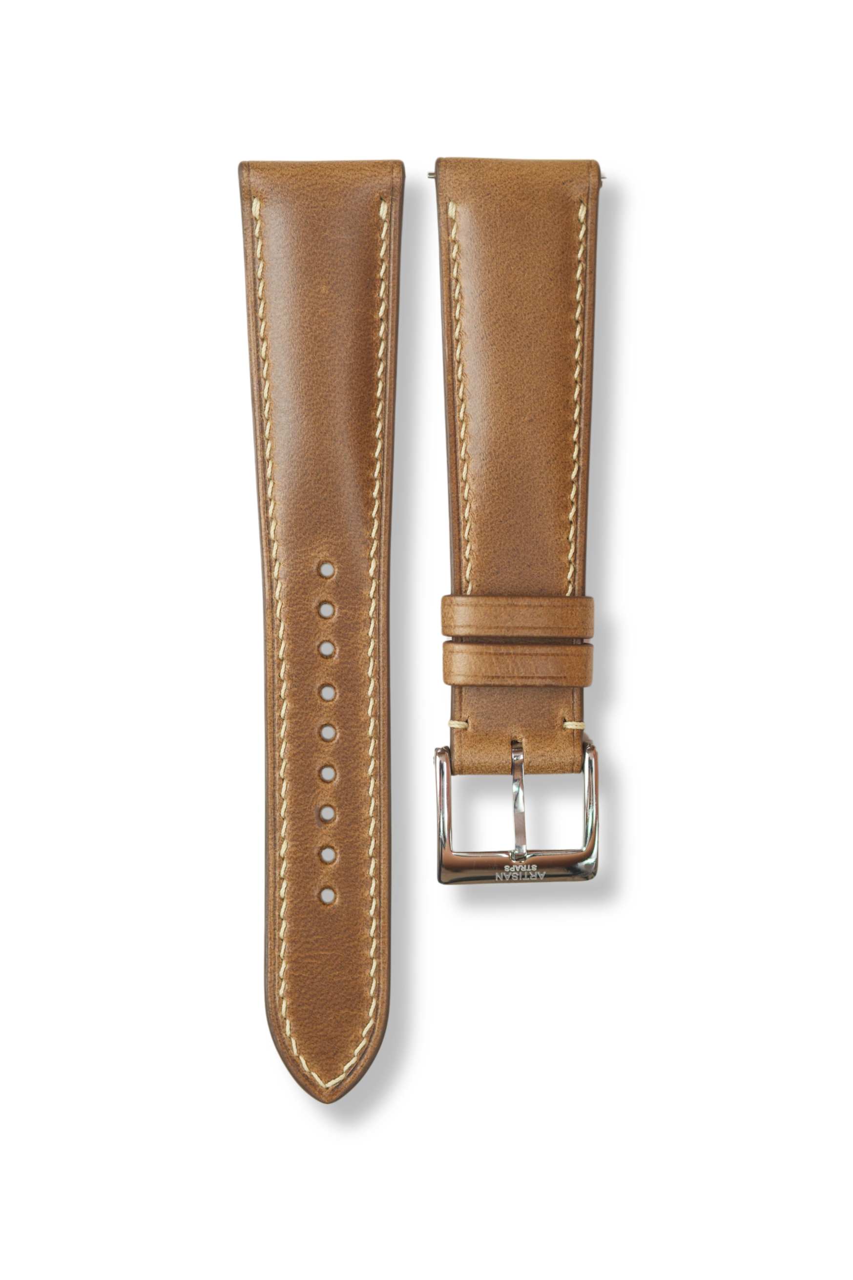 Natural Chromexcel (Padded) Leather Strap - Artisan Straps