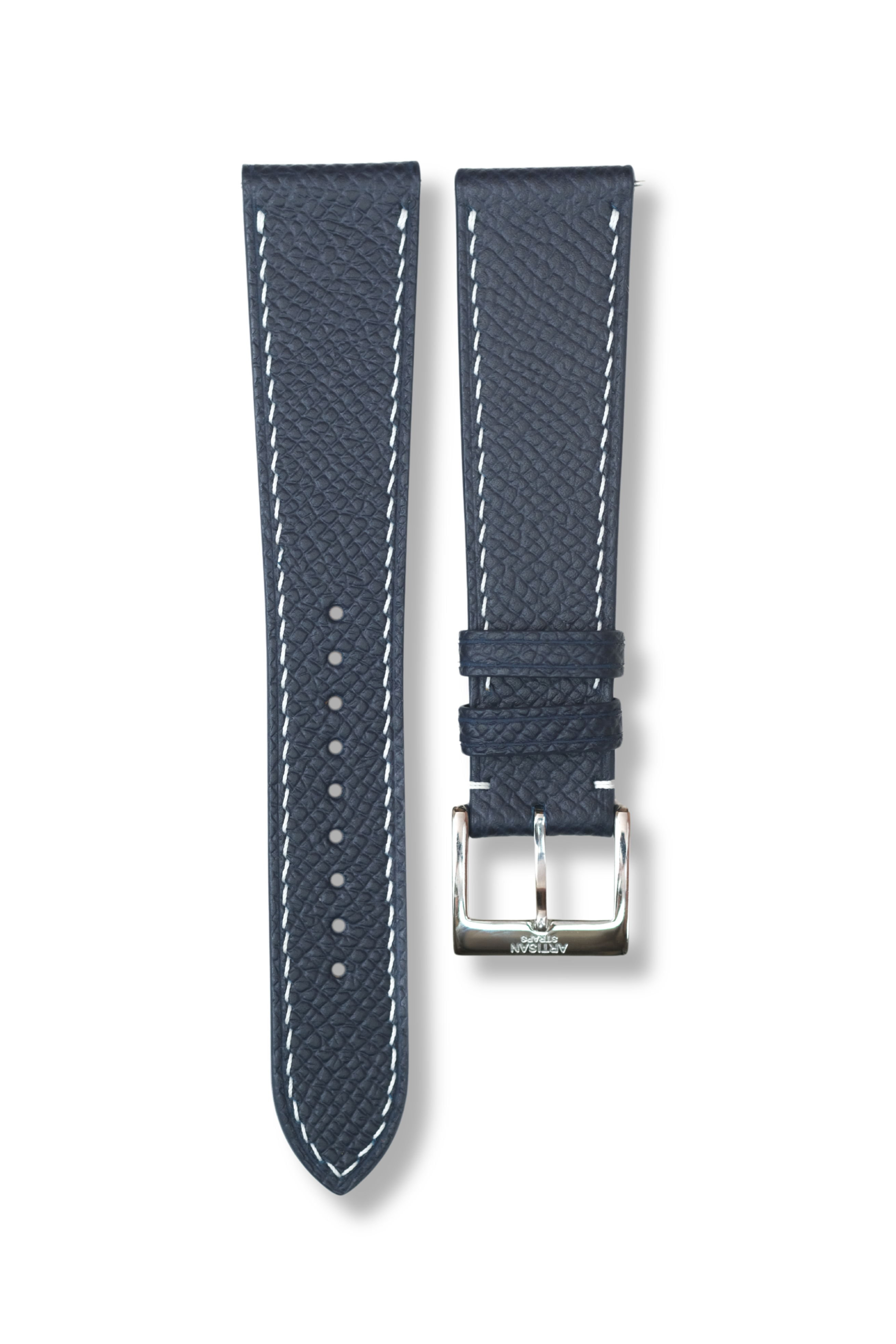 Navy Epsom Leather Strap (MTO) - Artisan Straps