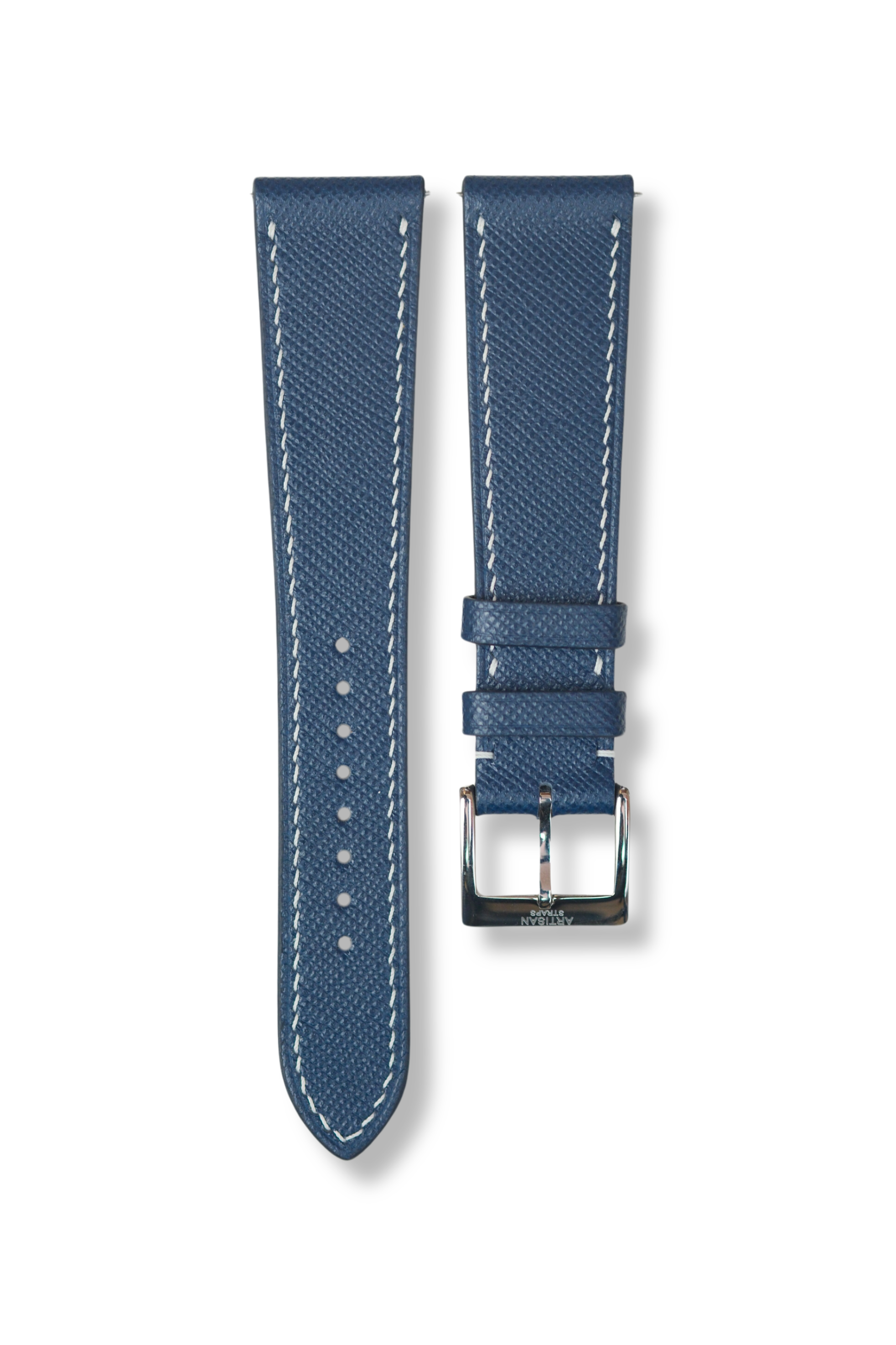 Blue Saffiano Leather Strap - Artisan Straps