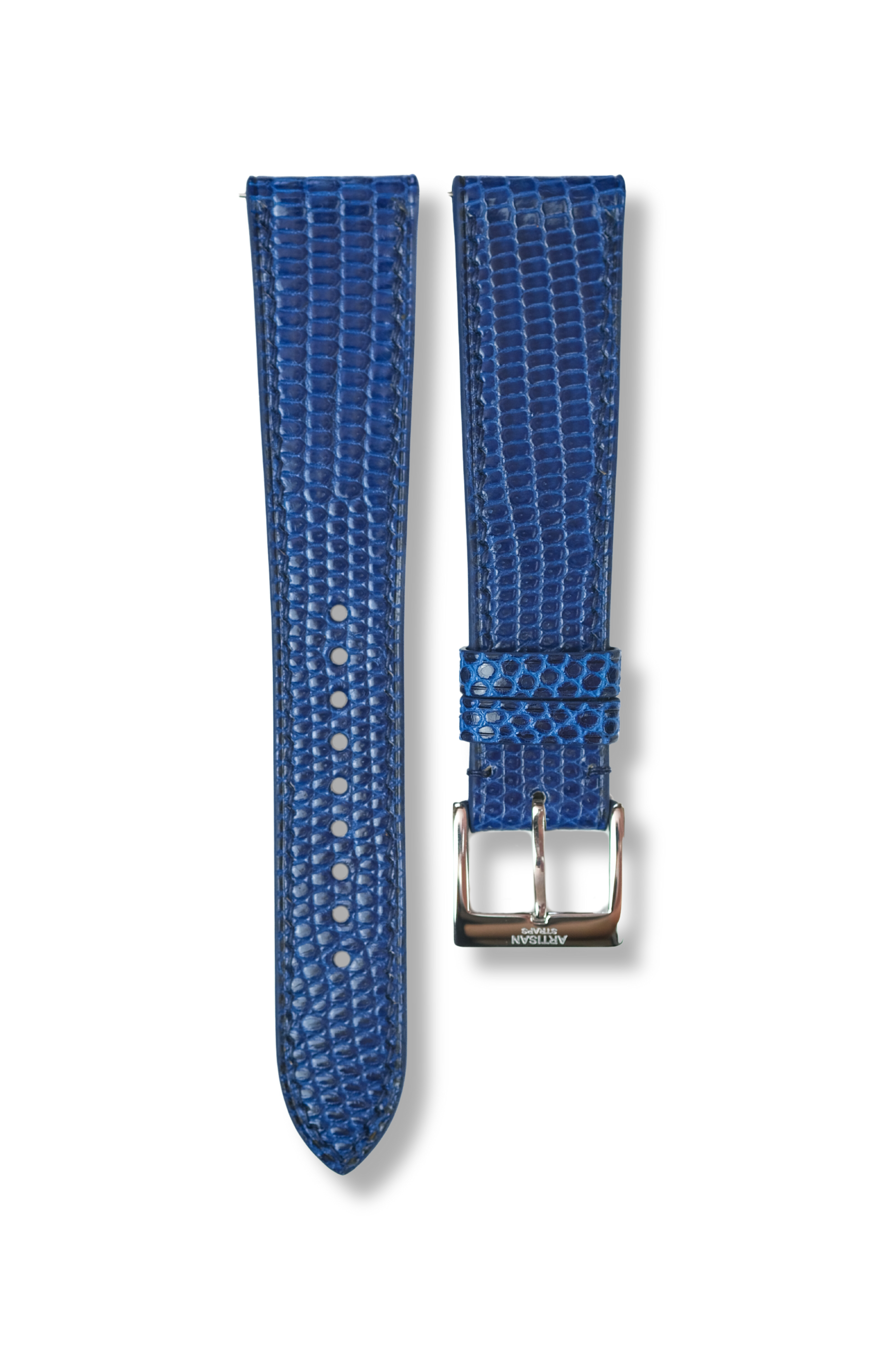 Navy Lizard Leather Strap