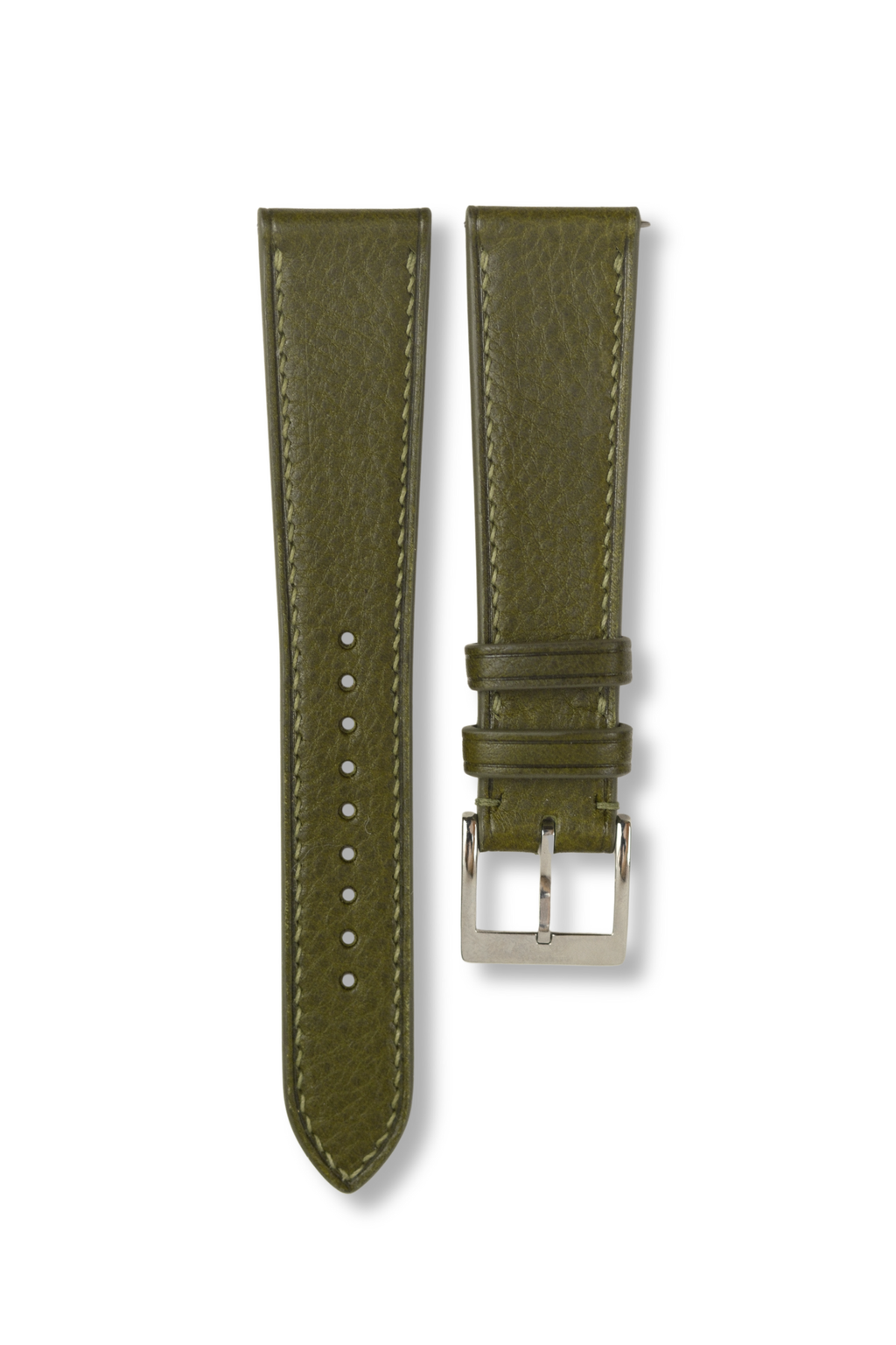 Olive Minerva Box Leather Strap