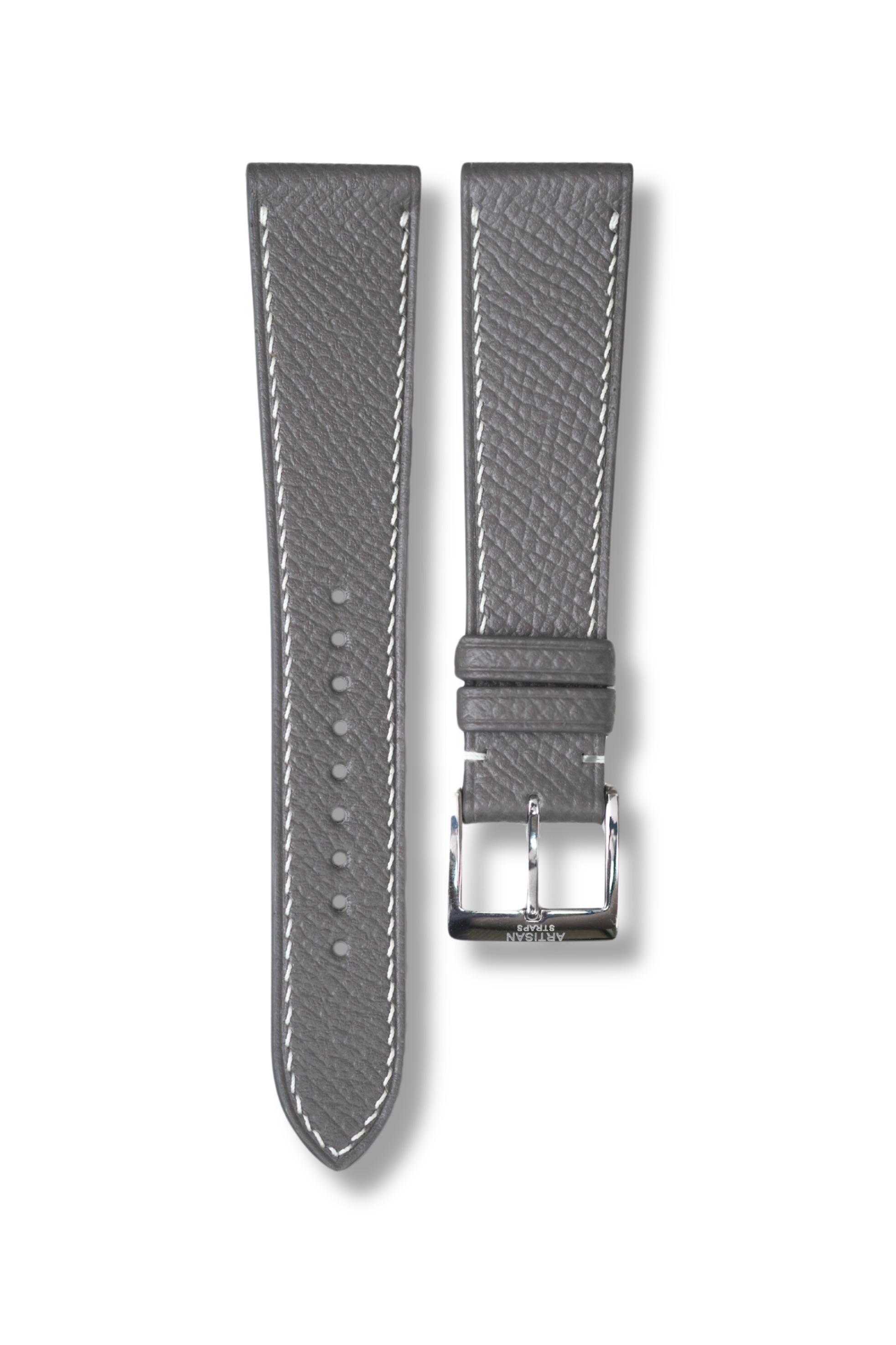 Grey Epsom Leather Strap - Artisan Straps