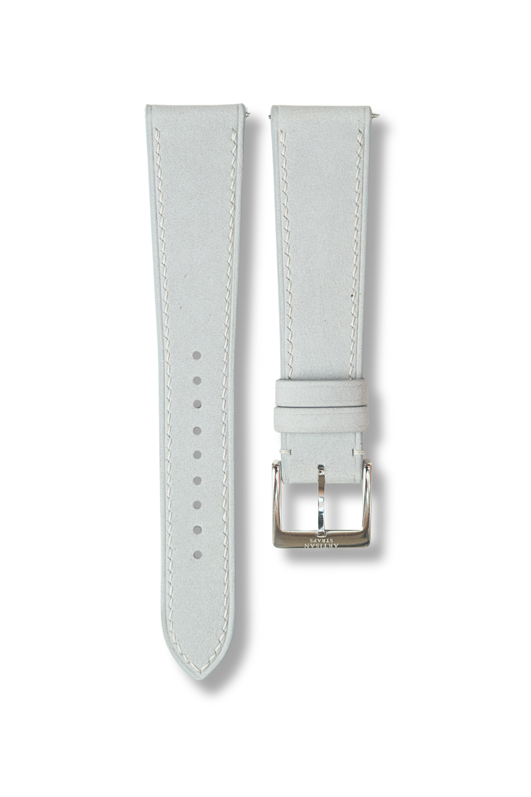 Correa de piel nobuck gris