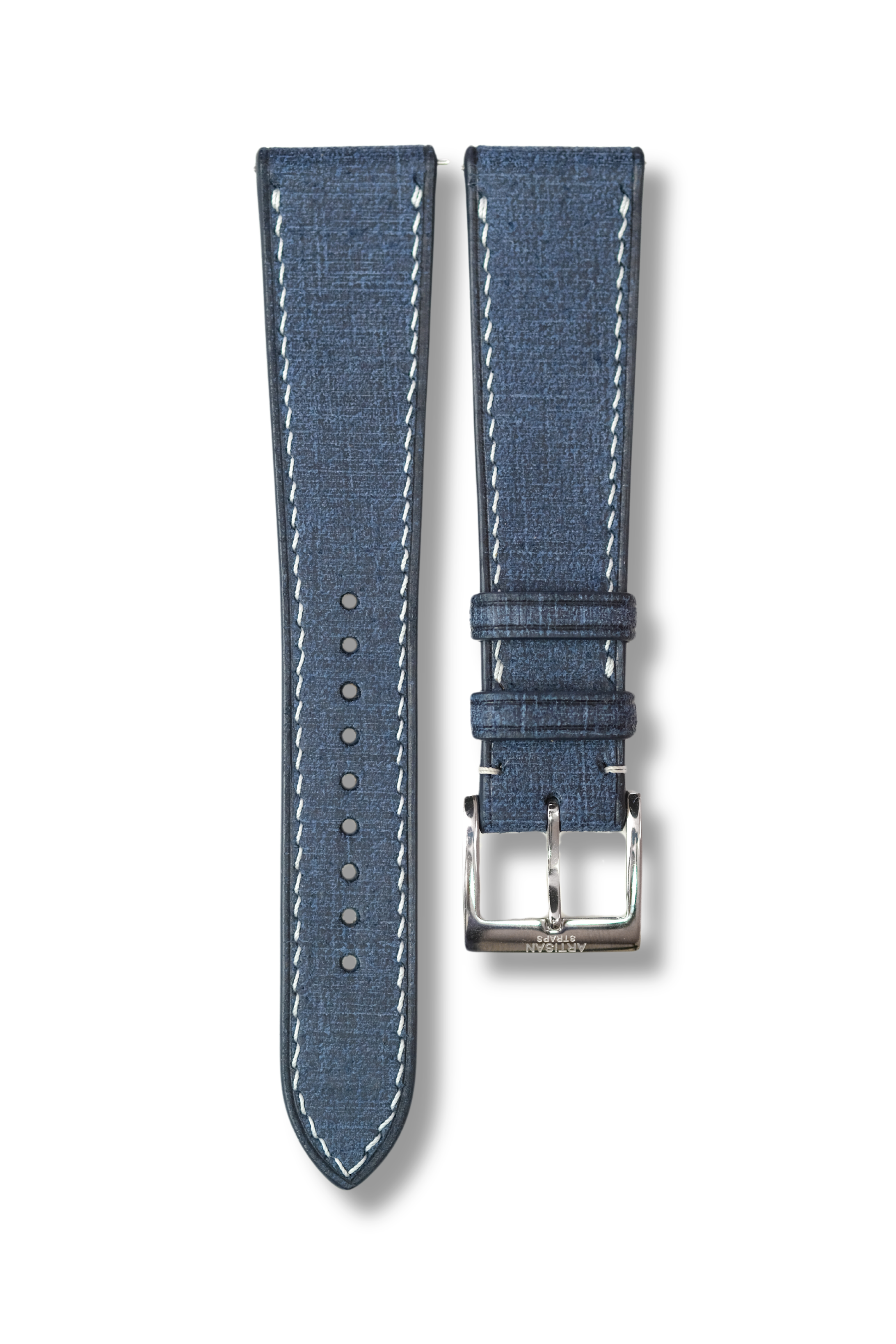 Navy Babele Leather Strap (MTO) - Artisan Straps