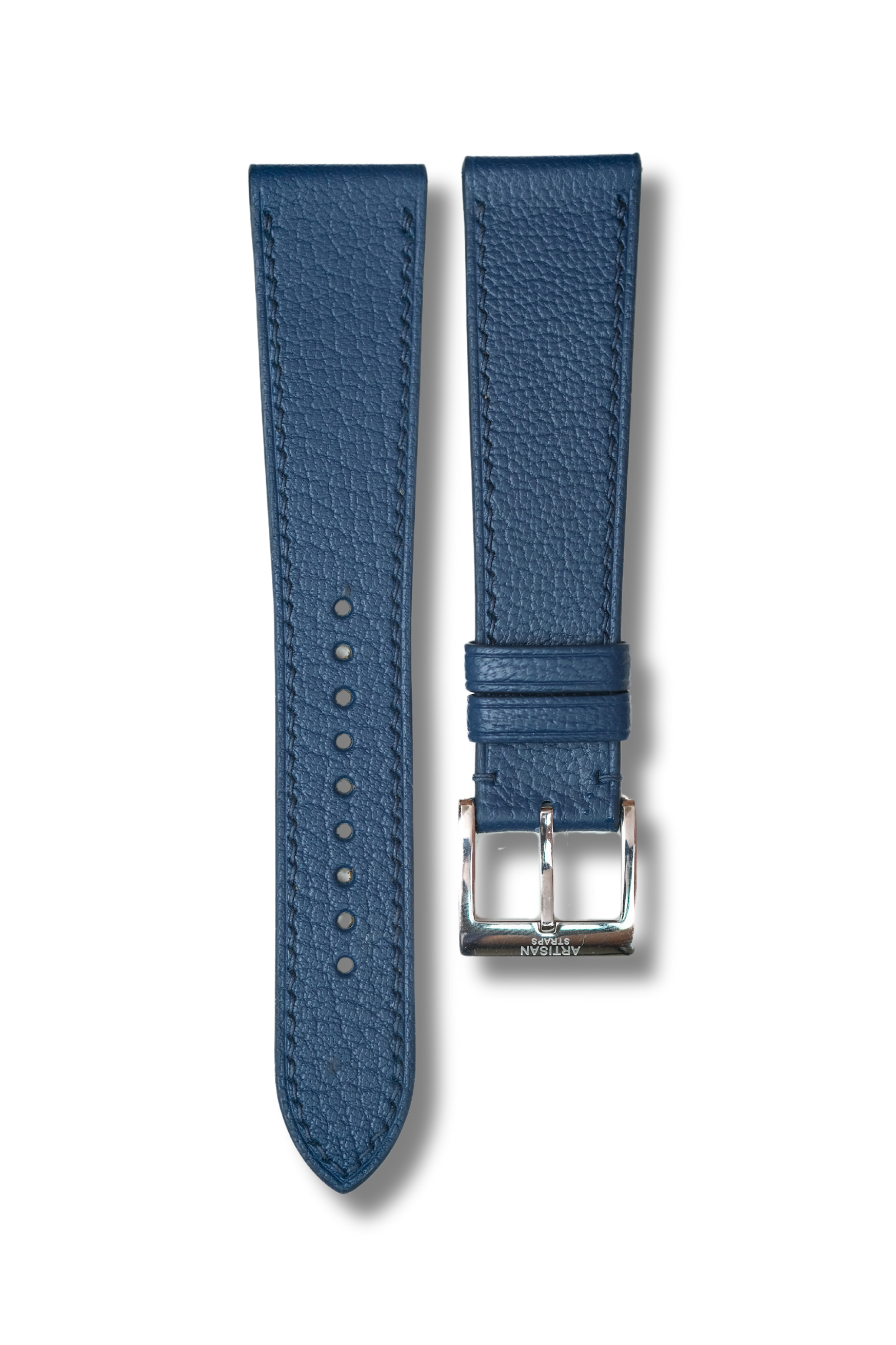 Navy Chèvre Leather Strap - Artisan Straps