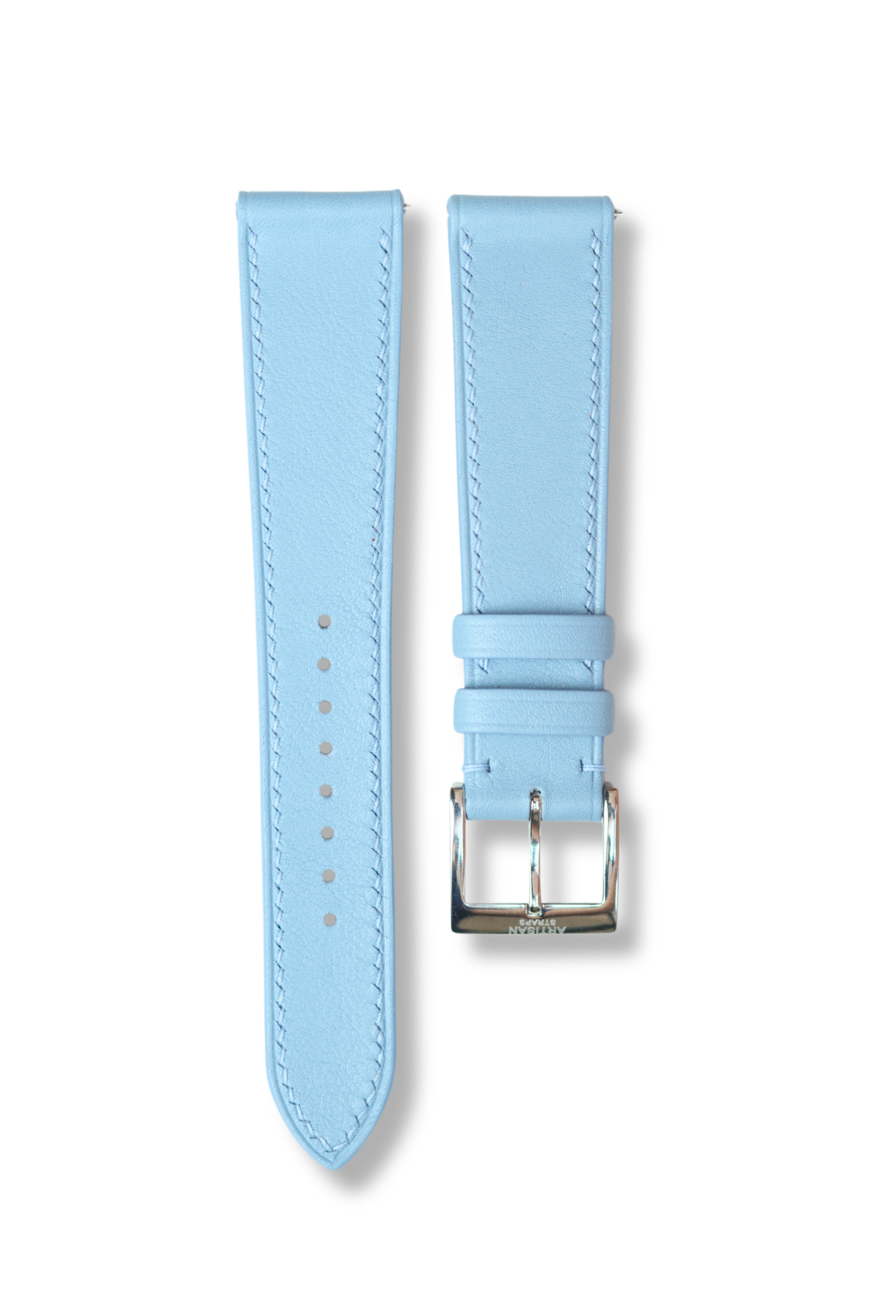 Baby Blue Swift Leather Strap - Artisan Straps
