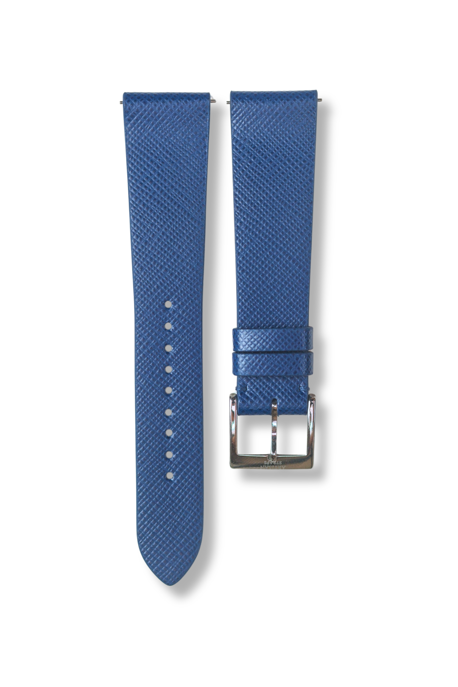 Royal Blue Saffiano Stitchless Leather Strap