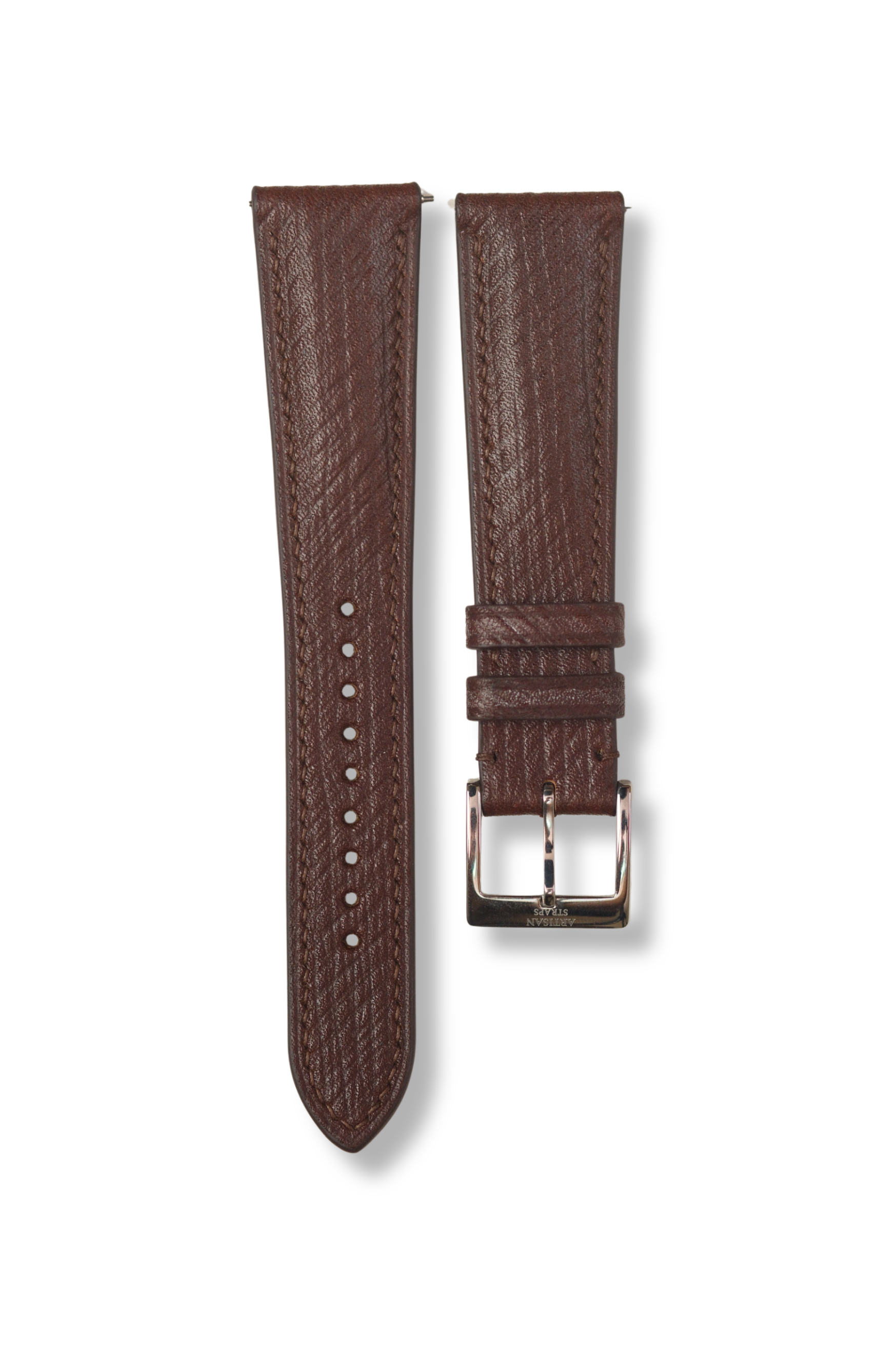 Brown Russian Calf (Padded) Leather Strap (Made-to-Order) - Artisan Straps