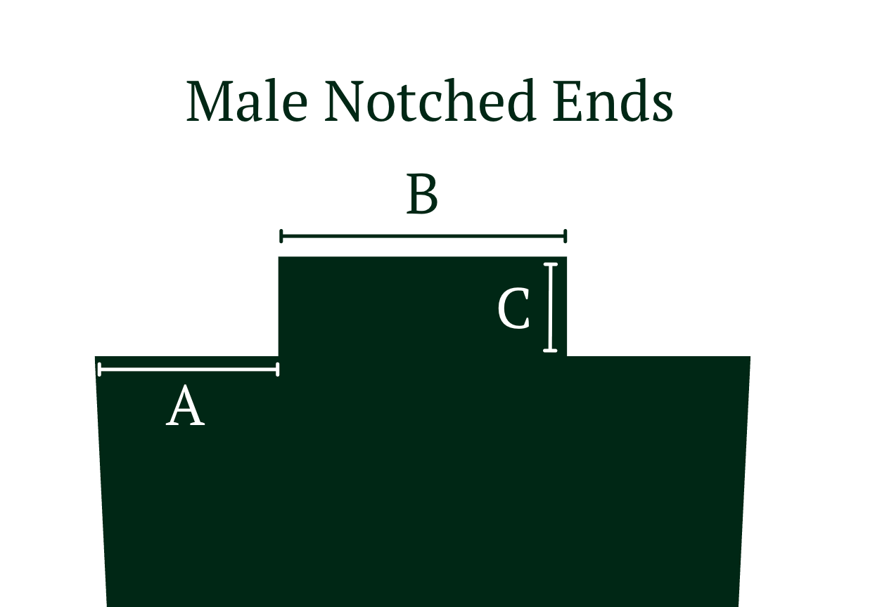 Male Notched Ends