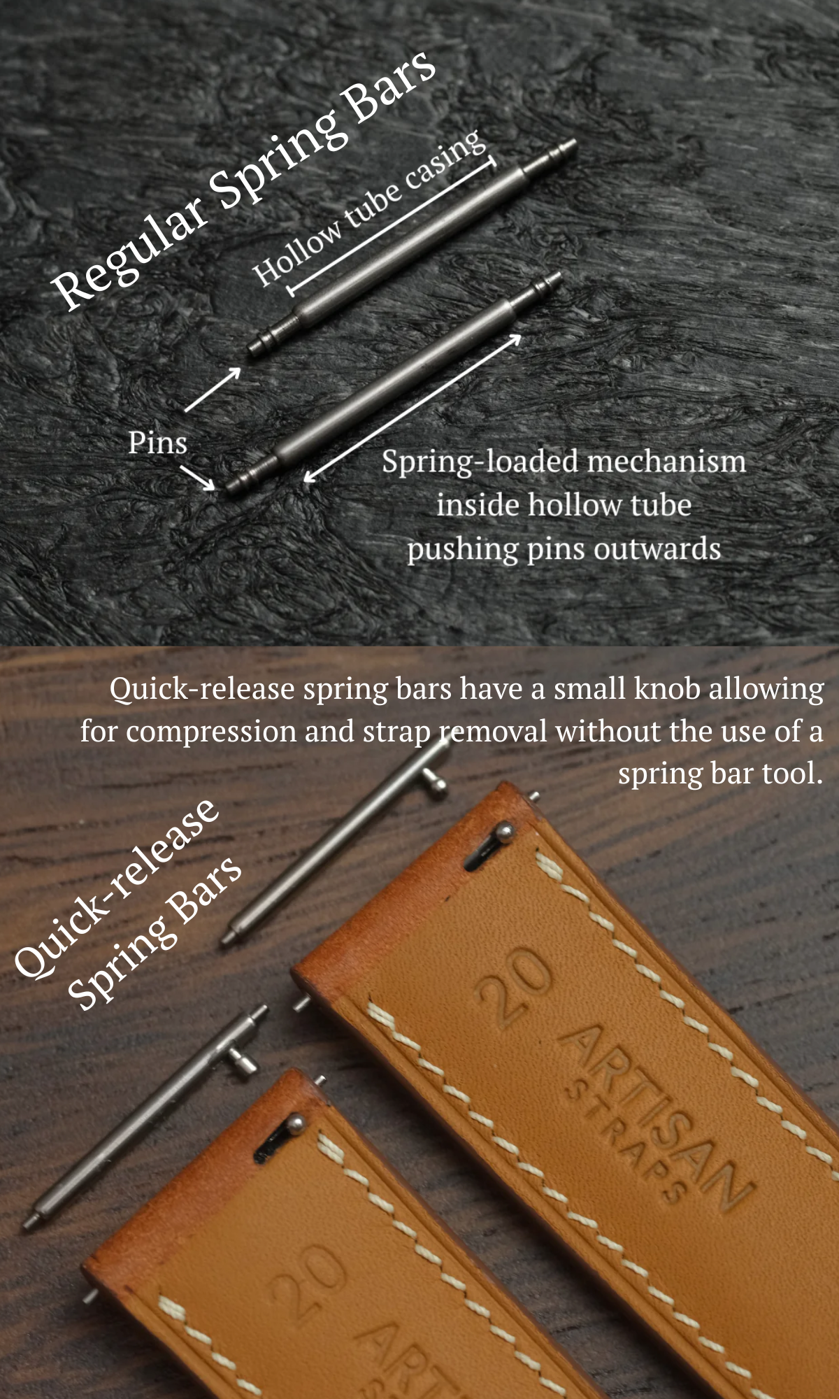 Taupe Buttero Leather Strap