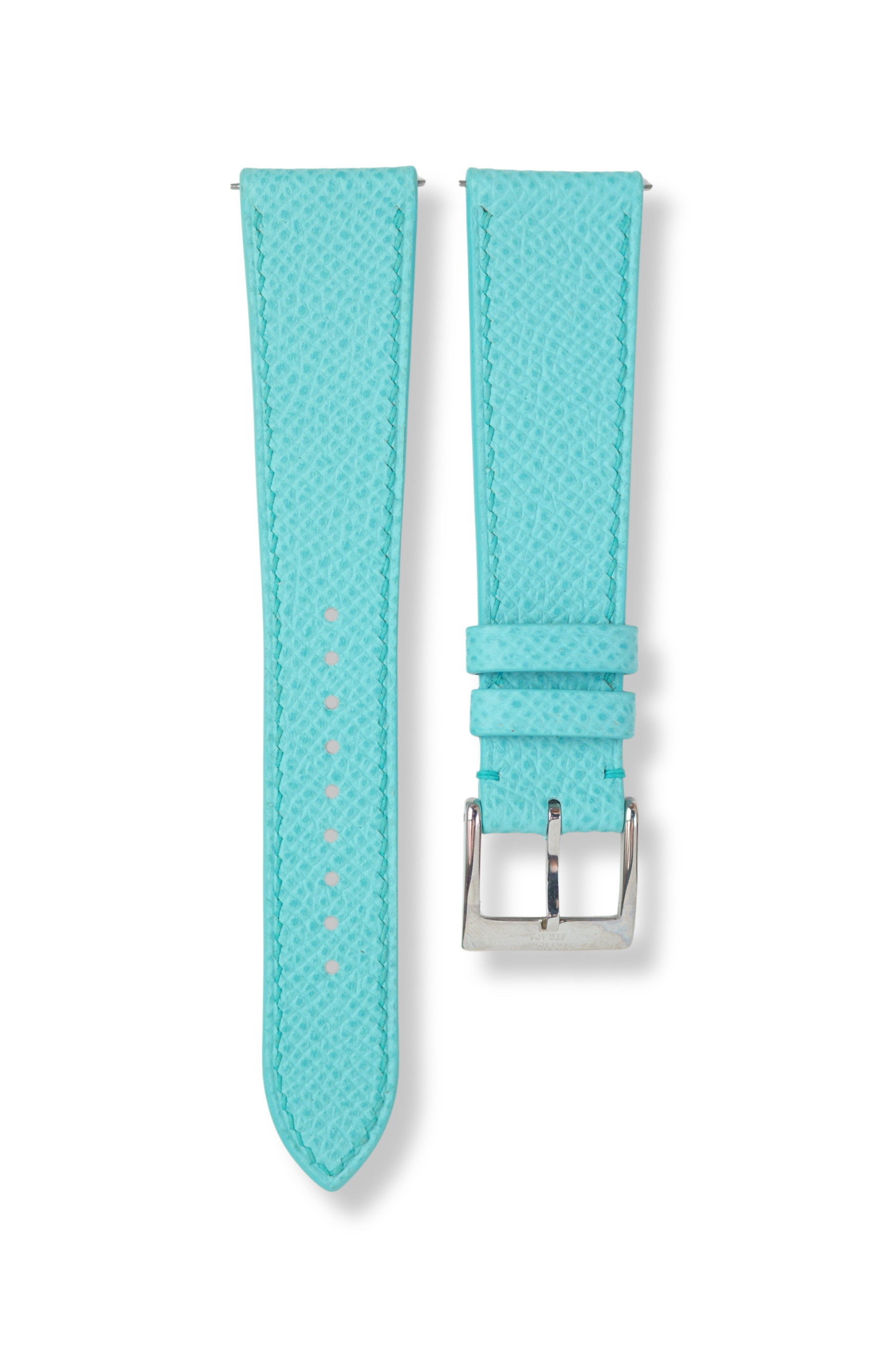Turquoise Blue Epsom Leather Strap - Artisan Straps