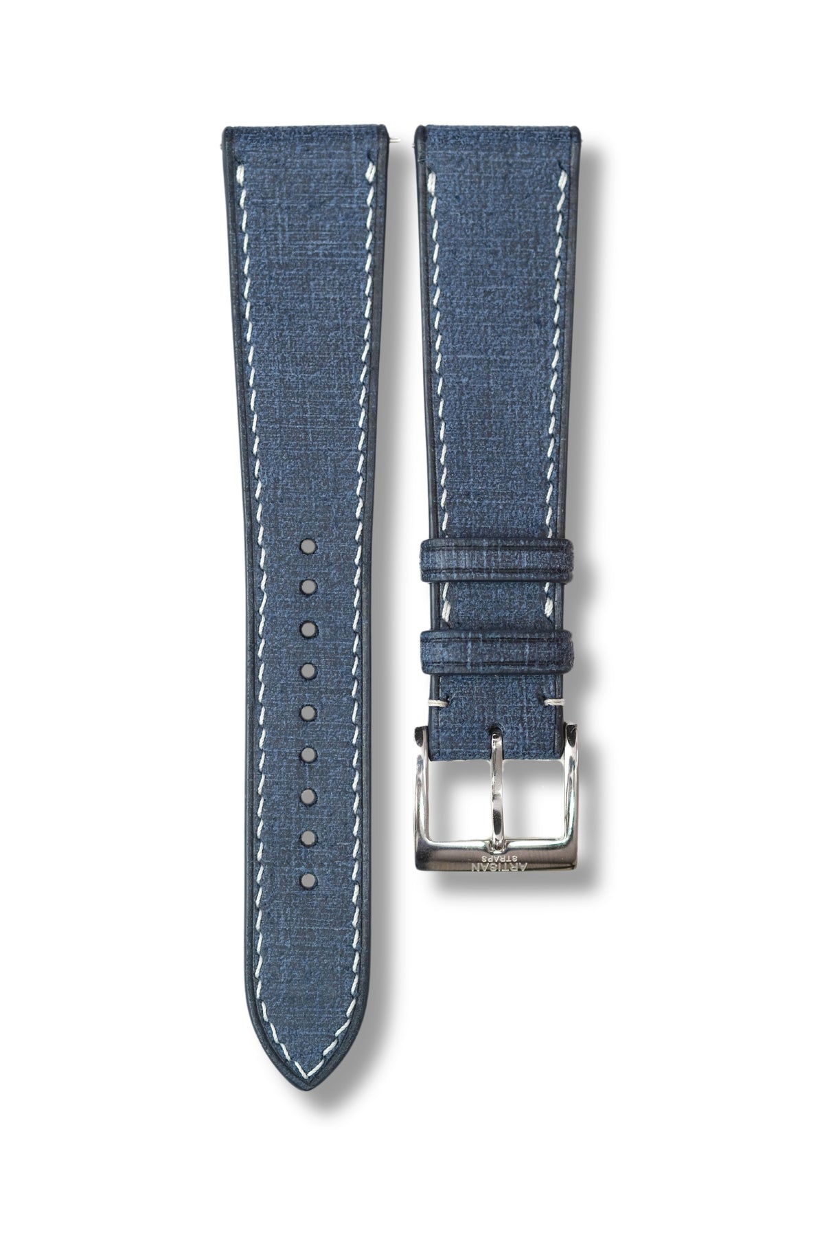 Navy Babele Leather Strap (MTO) - Artisan Straps