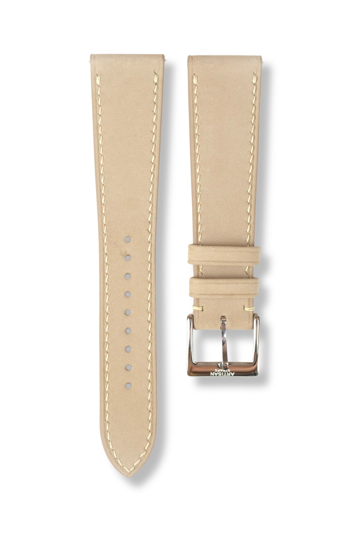 Beige Nubuck Leather Strap - Artisan Straps