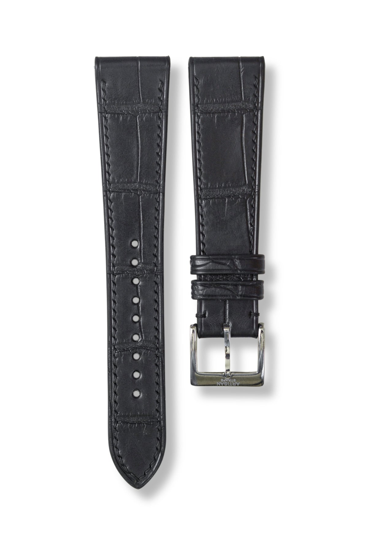 Black Alligator Leather Strap - Artisan Straps