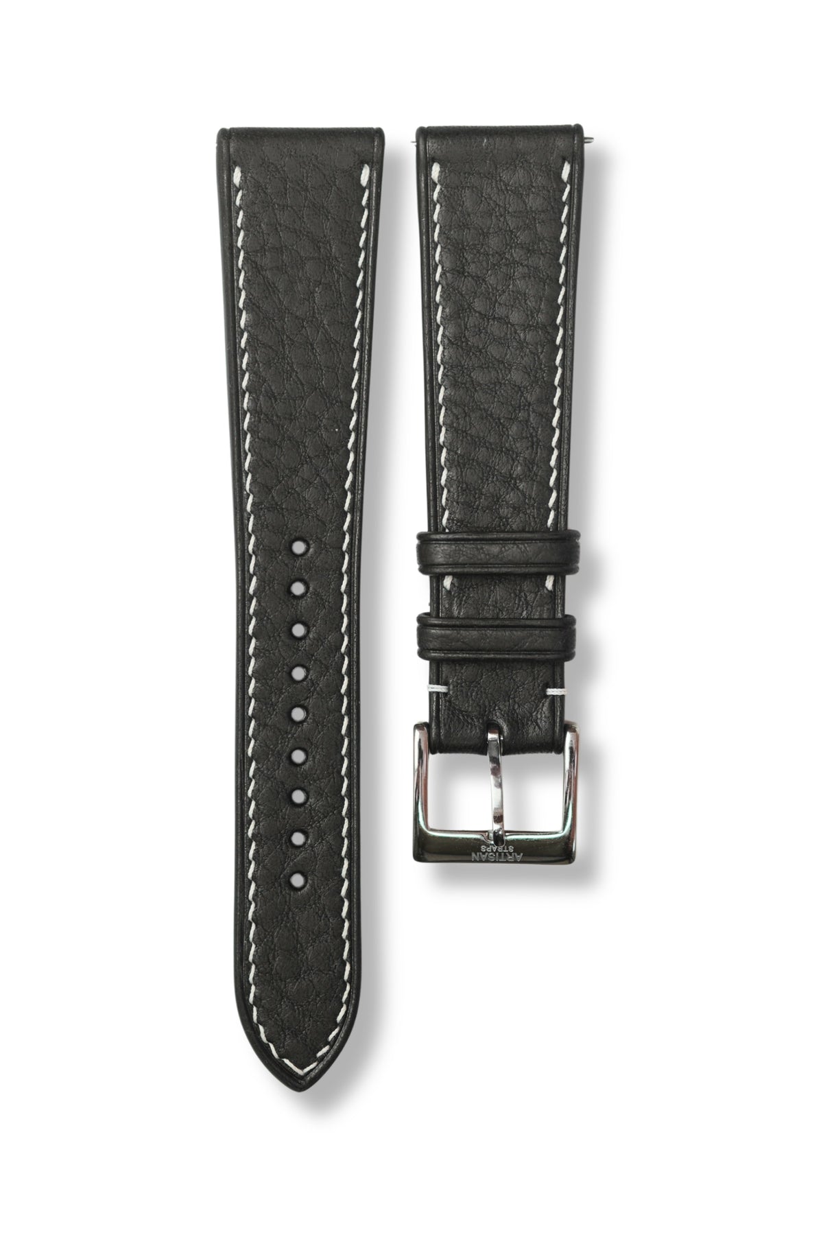 Black Minerva Box Leather Strap - Artisan Straps