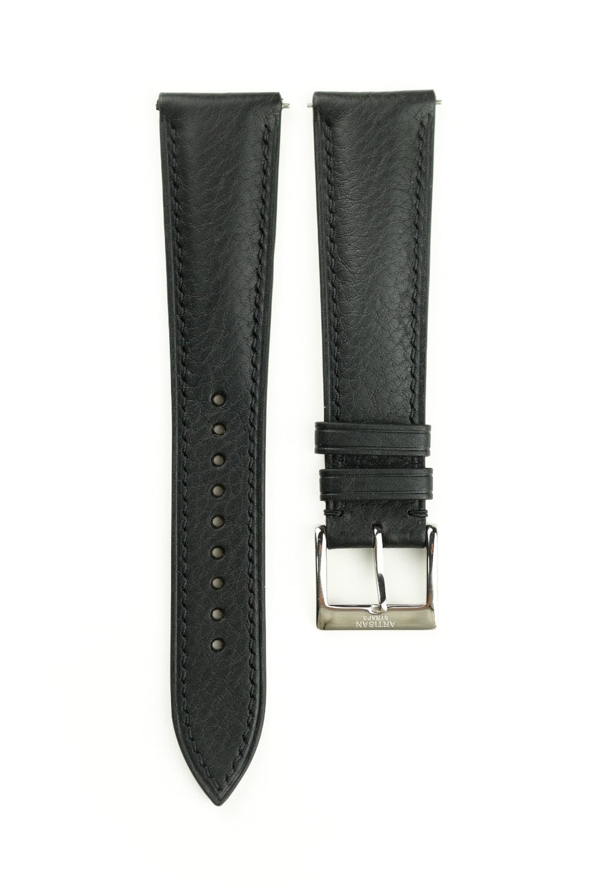 Black Minerva Box (Padded) Leather Strap - Artisan Straps