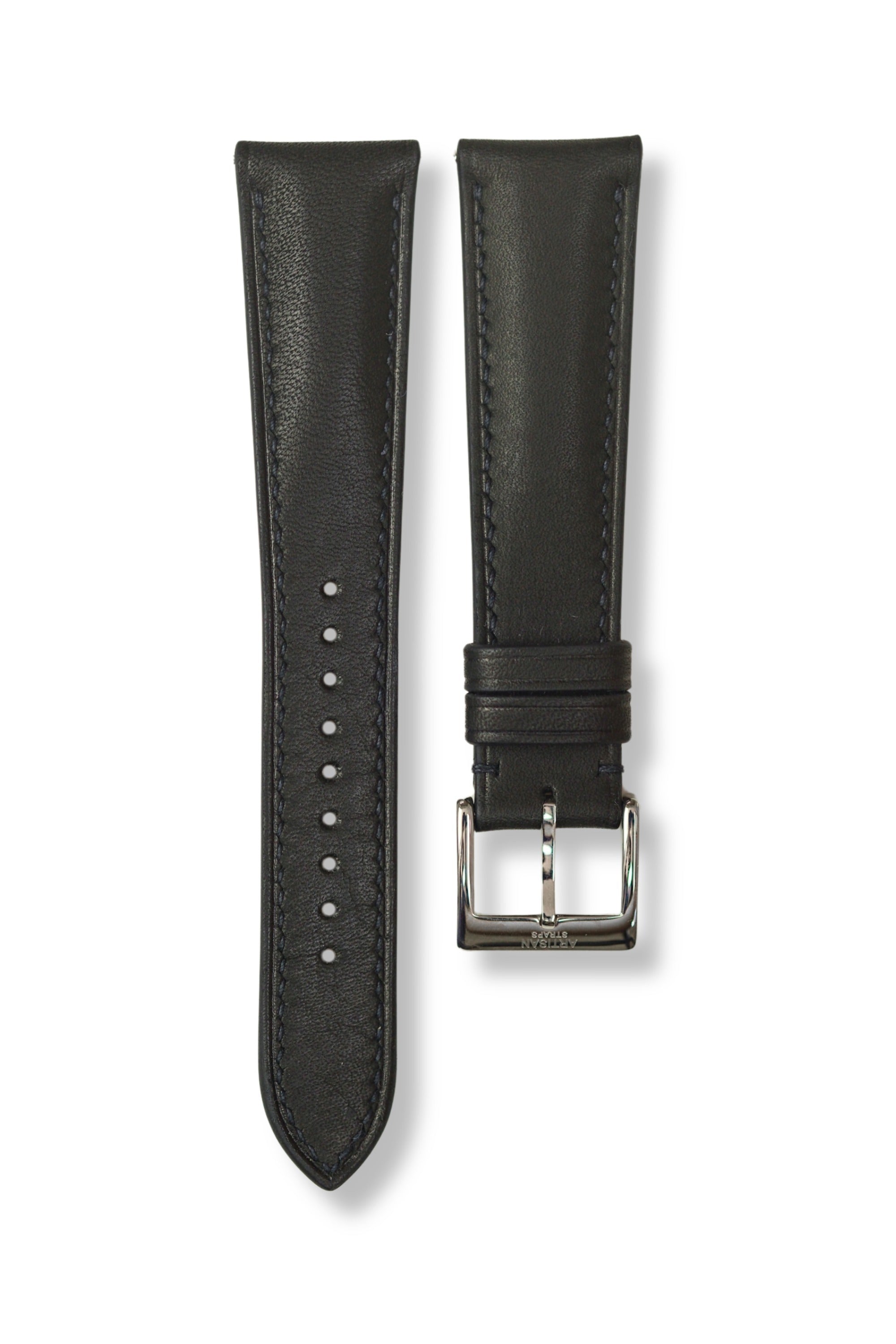 Black Novonappa Calf (Padded) Leather Strap - Artisan Straps