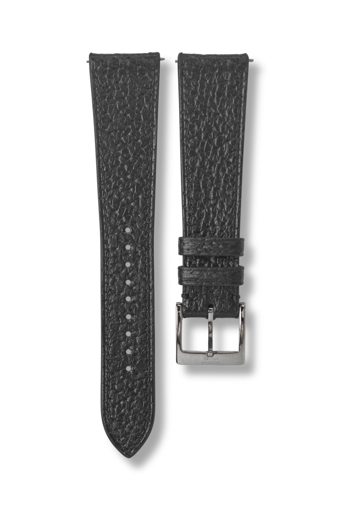 Black Pigskin Leather Strap (Made-to-Order) - Artisan Straps