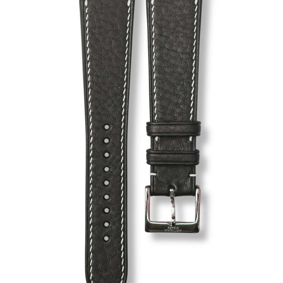 Black Minerva Box Leather Strap (Made-to-Order)