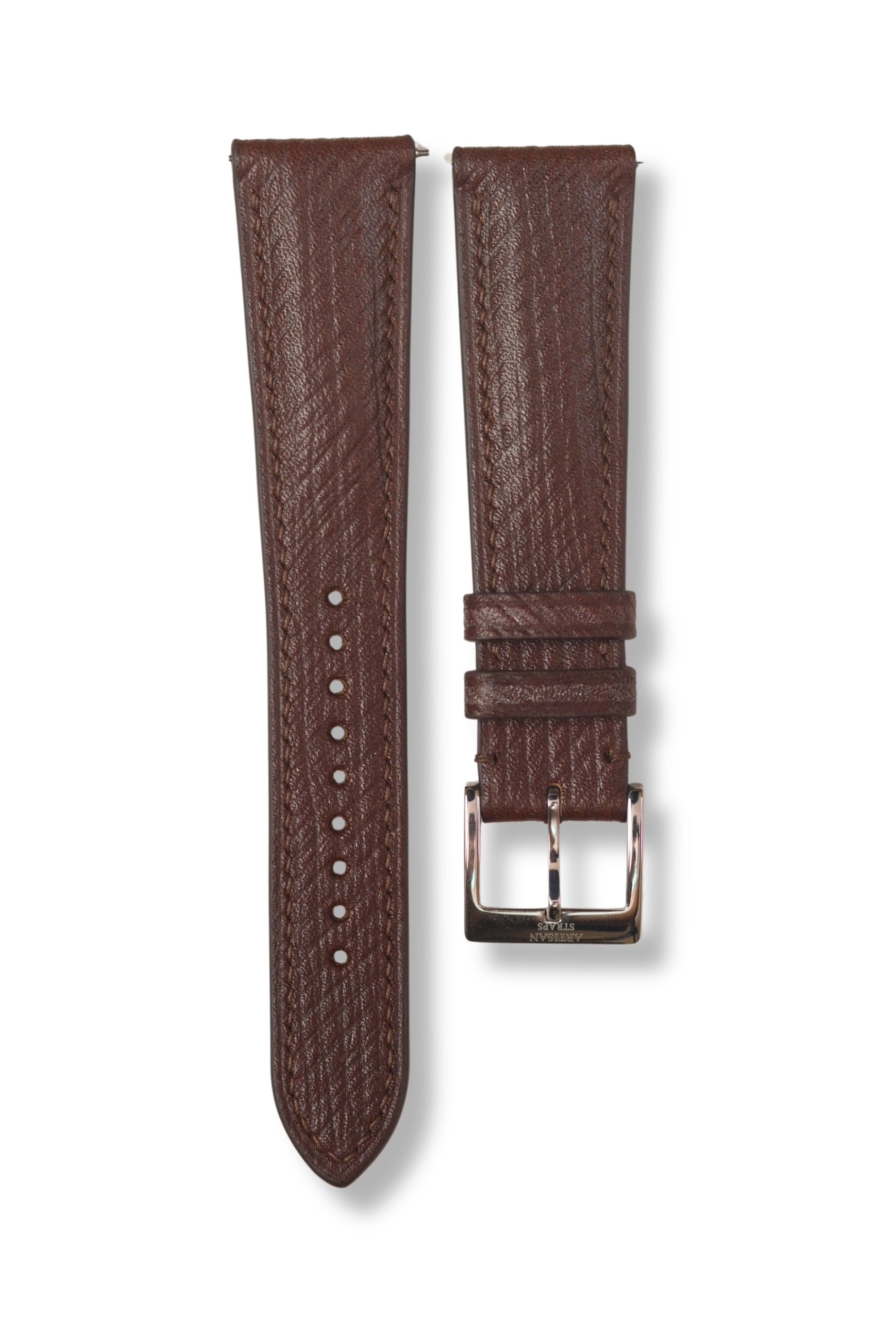Brown Russian Calf (Padded) Leather Strap (Made-to-Order) - Artisan Straps