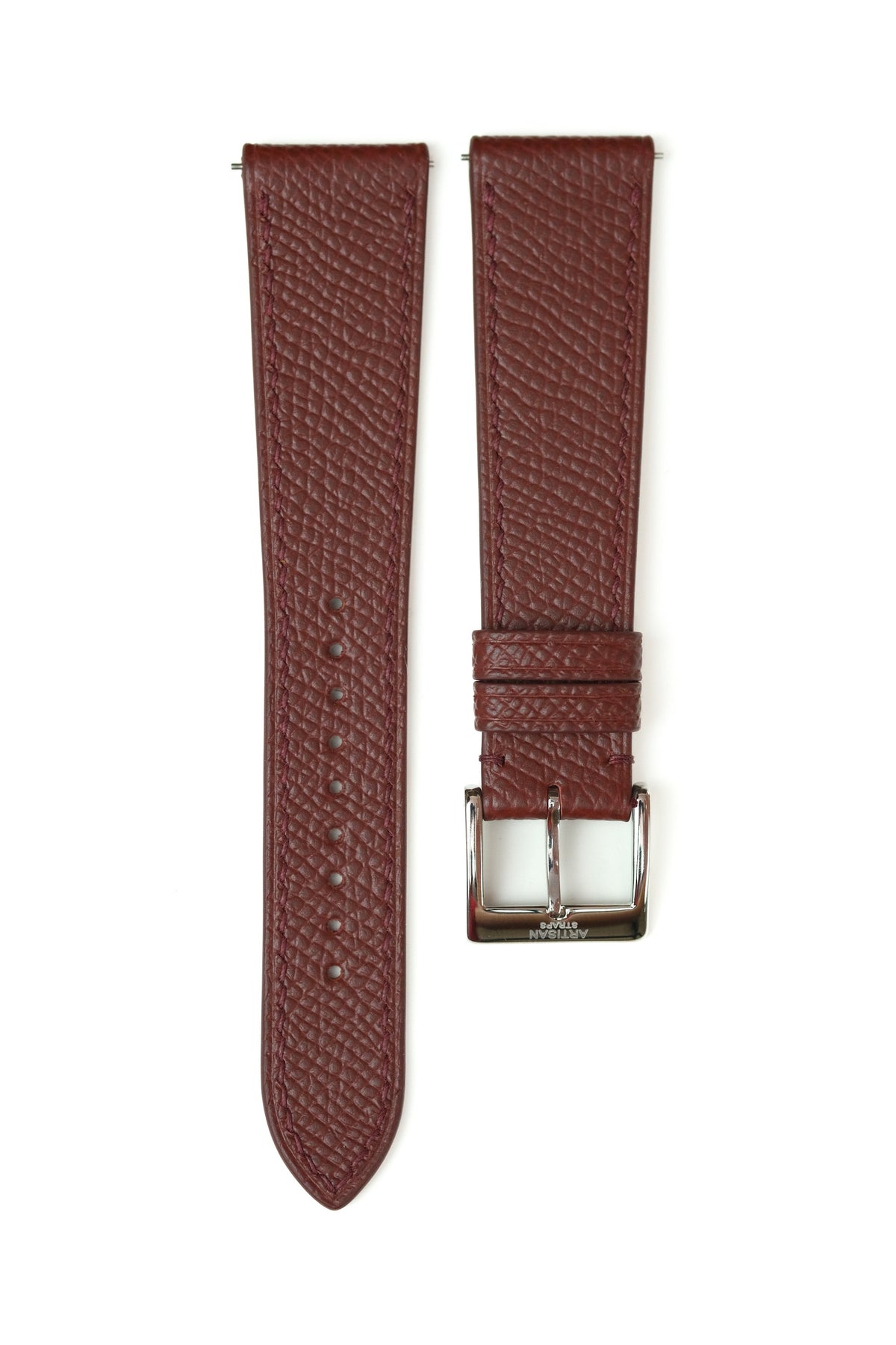 Bordeaux Epsom Leather Strap - Artisan Straps