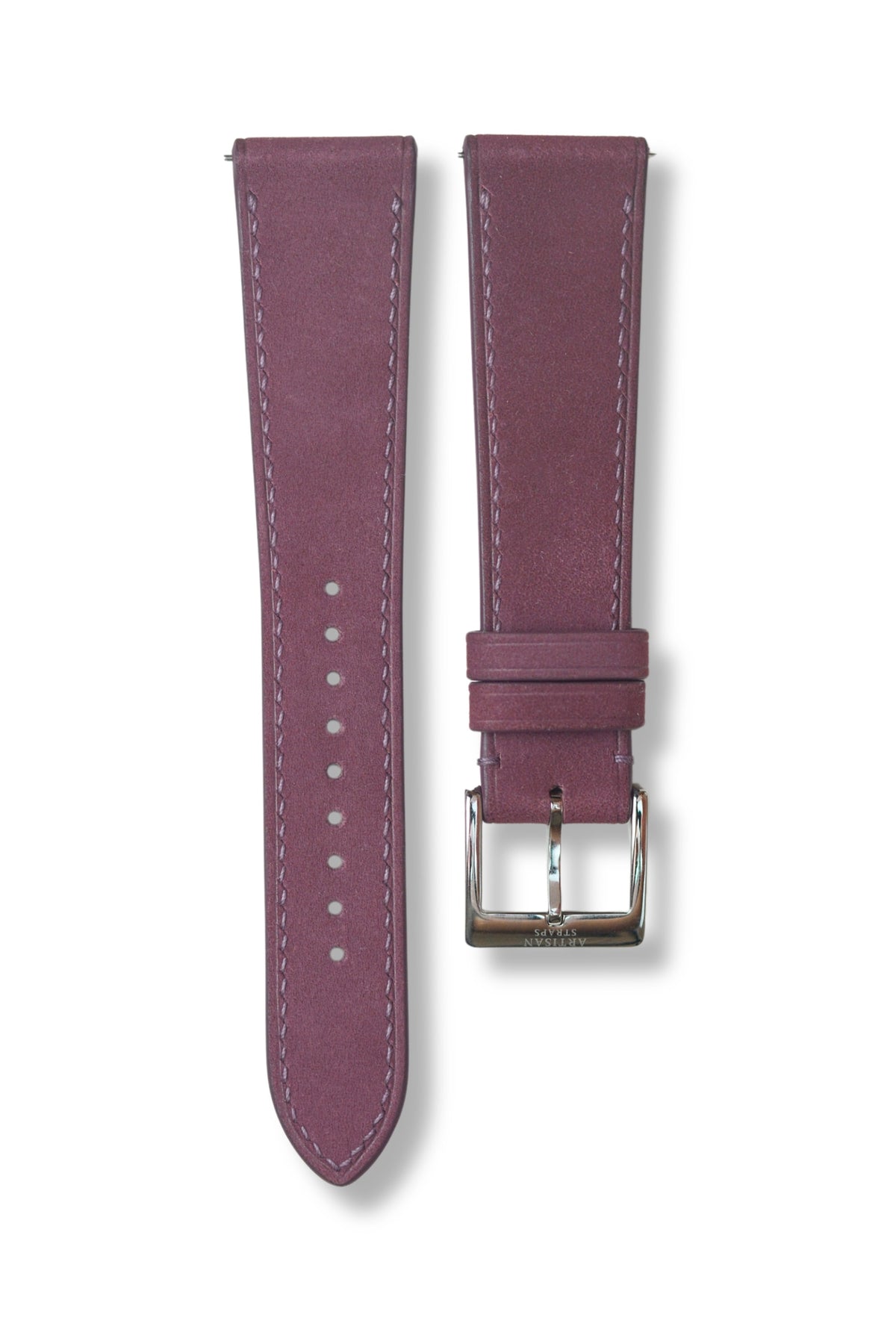 Cassis Purple Nubuck Leather Strap - Artisan Straps