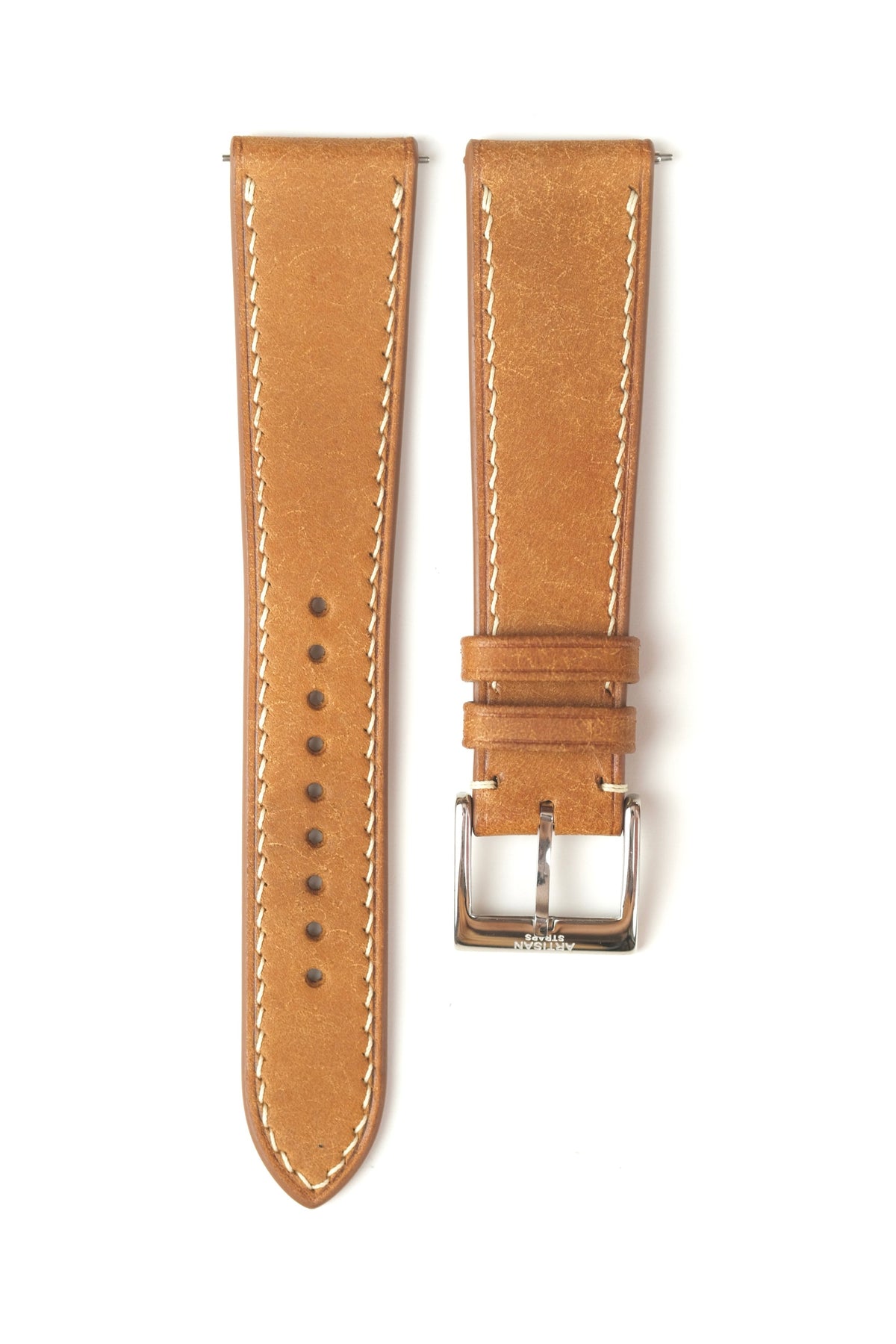 Cognac Pueblo Leather Strap - Artisan Straps