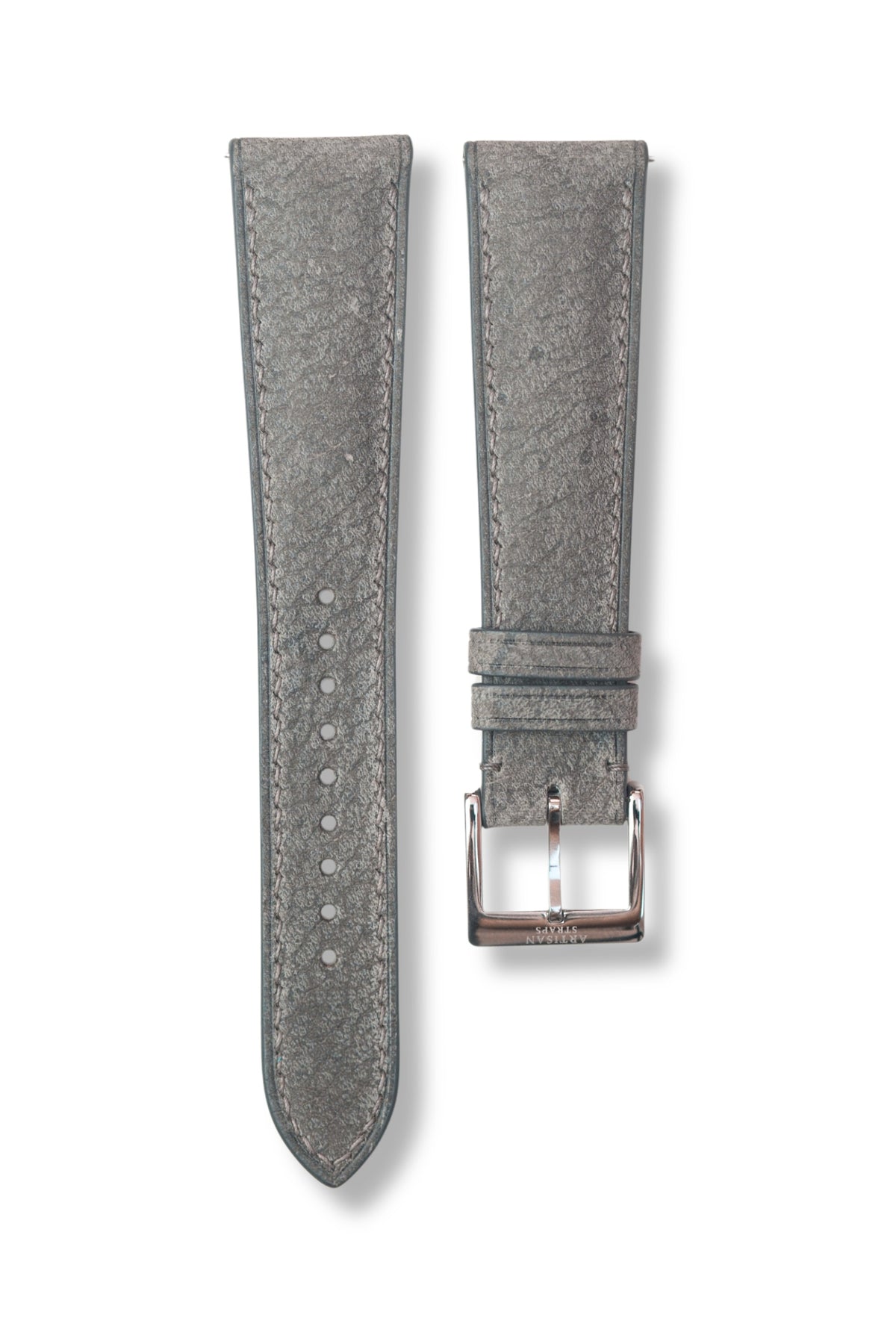 Grey African Kudu (Padded) Leather Strap (Made-to-Order) - Artisan Straps