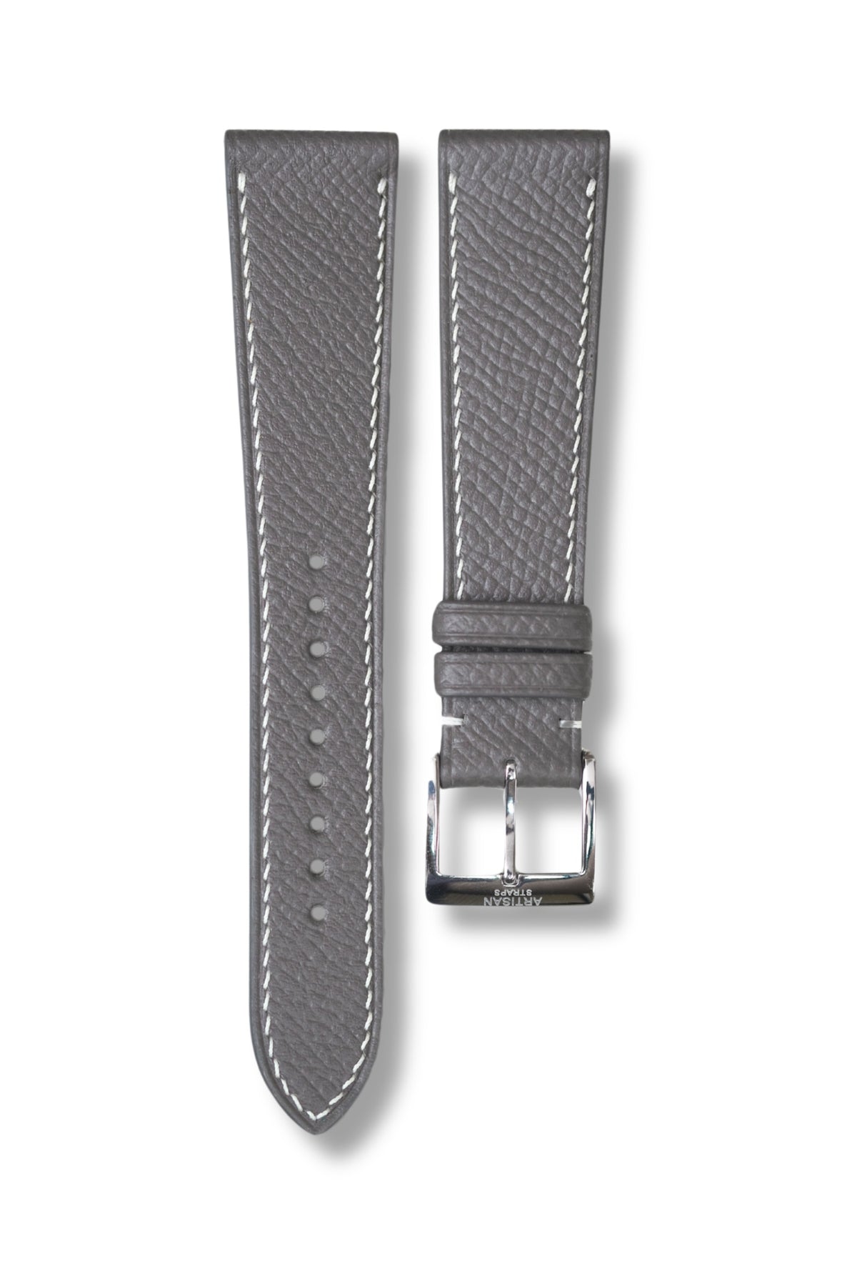 Grey Epsom Leather Strap - Artisan Straps